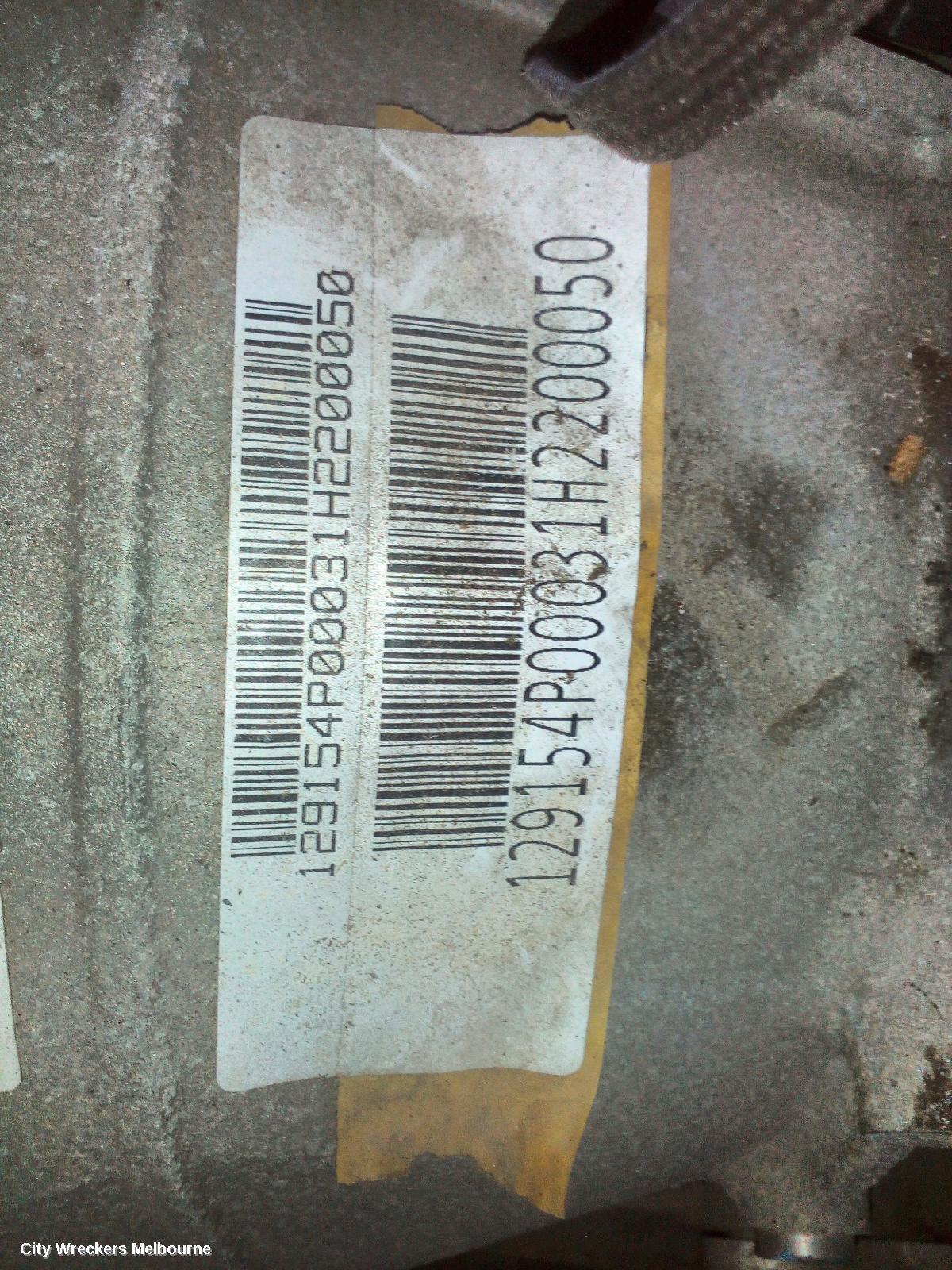 LDV G10 TRANS/GEARBOX, AUTO, PETROL, 2.0, TURBO, SV7A/SV7C, WAGON/VAN, 04/2015 - 05/2021