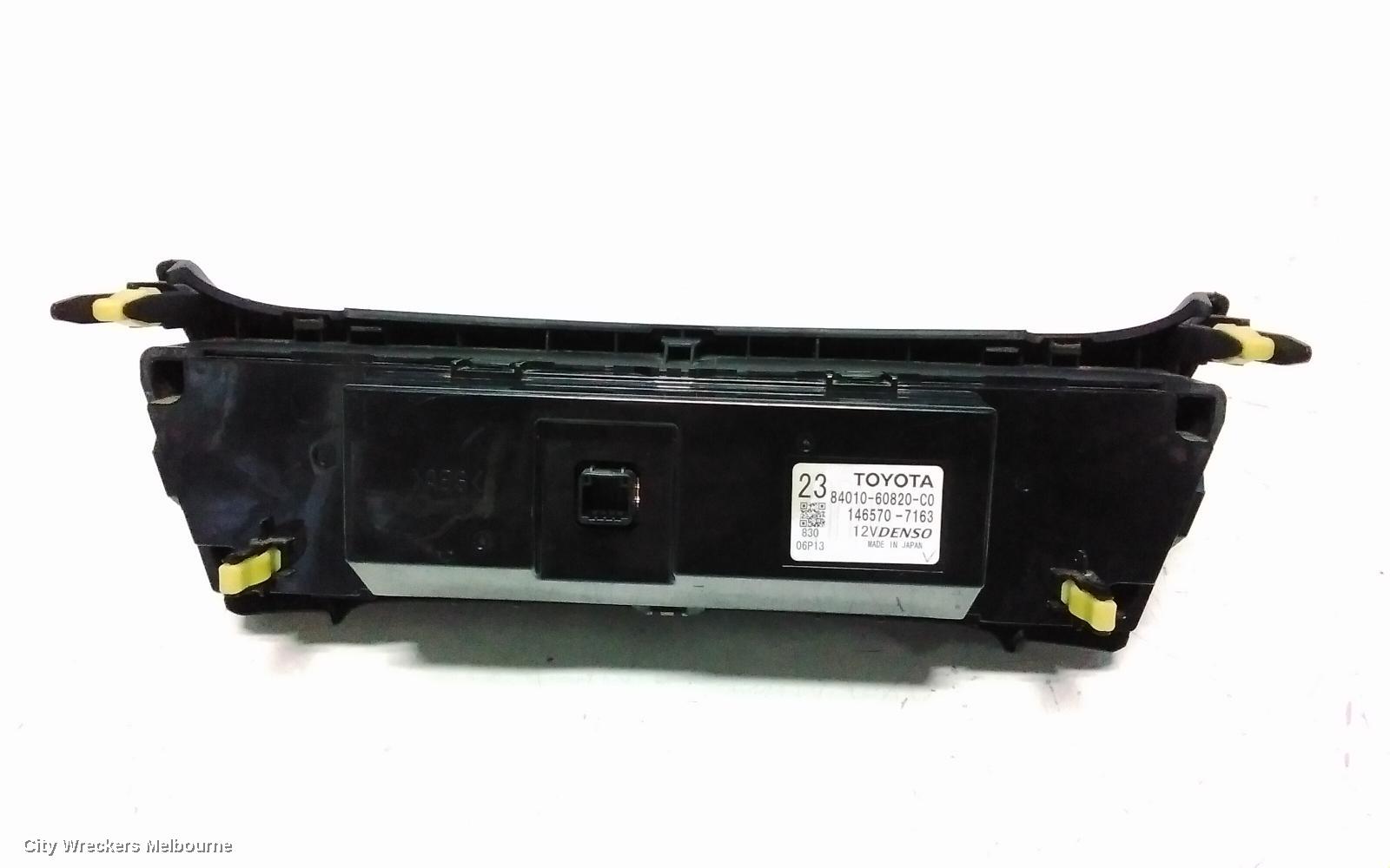 TOYOTA PRADO HEATER/AC CONTROLS, 150 SERIES, FRONT, CLIMATE CONTROL TYPE, 08/2009 - 07/2017