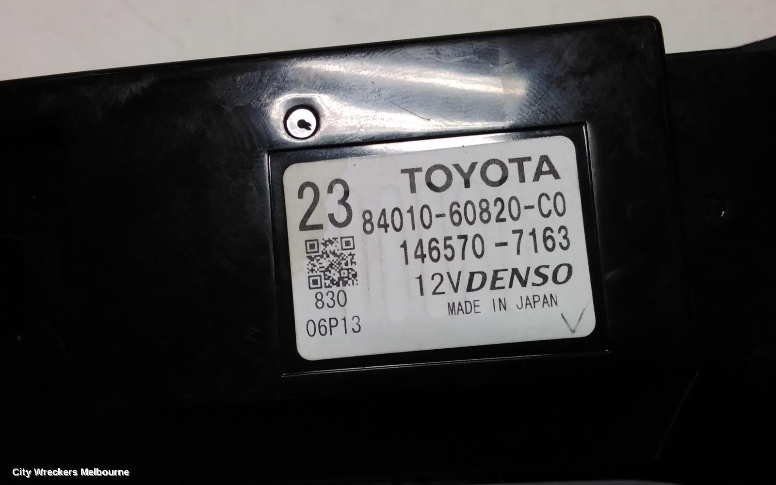 TOYOTA PRADO HEATER/AC CONTROLS, 150 SERIES, FRONT, CLIMATE CONTROL TYPE, 08/2009 - 07/2017