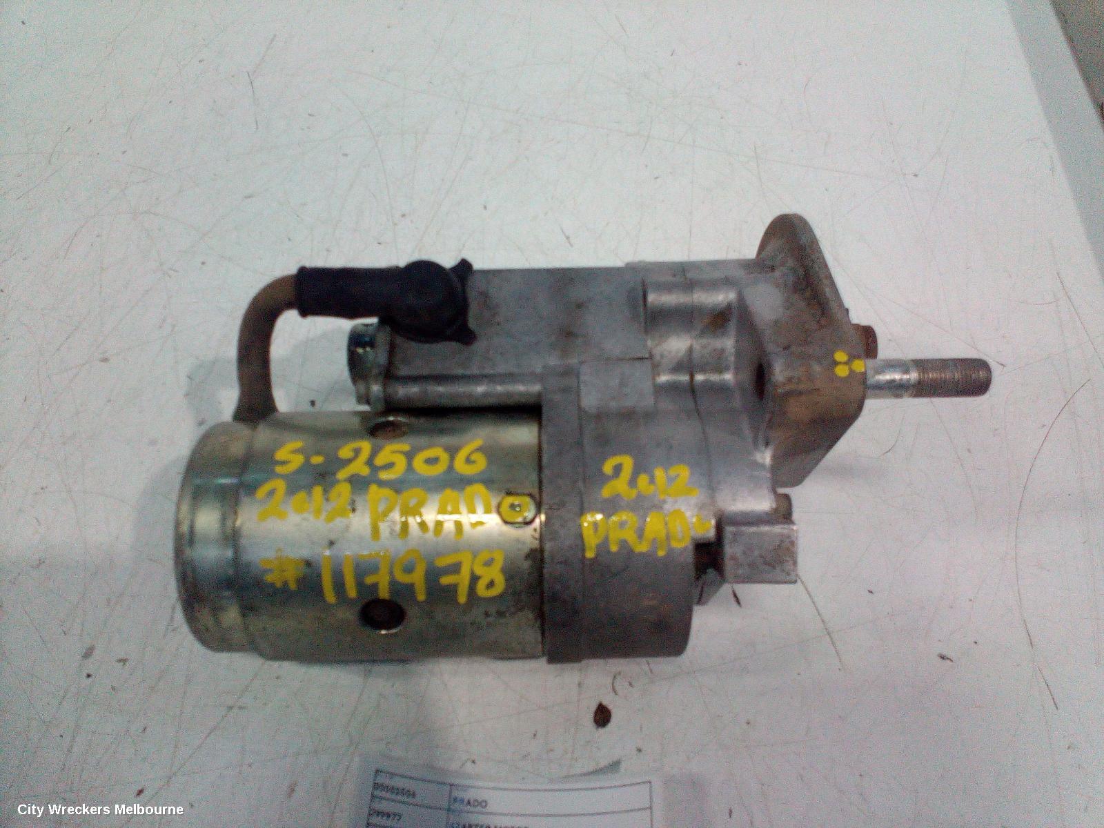 TOYOTA PRADO STARTER, DIESEL, 3.0, 1KD-FTV, 150 SERIES, 08/2009 - 05/2015