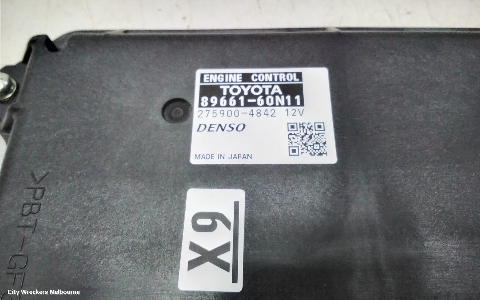 TOYOTA PRADO ECU, 150 SERIES, ENGINE ECU, 3.0, DIESEL, 1KD-FTV, AUTO, P/N 8966160N11, ECU ONLY, 10/2011 - 08/2013