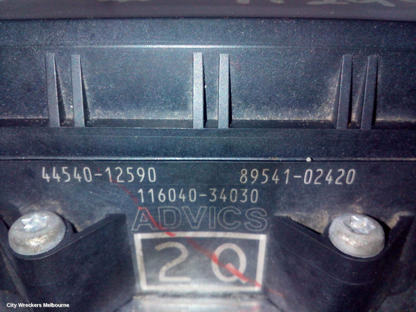 TOYOTA COROLLA ABS PUMP/MODULATOR, ZRE172R, SEDAN, 12/2013 - 06/2019