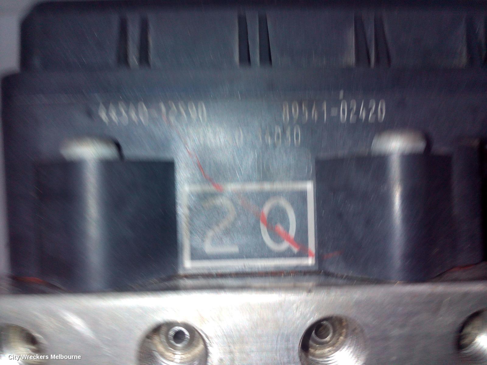 TOYOTA COROLLA ABS PUMP/MODULATOR, ZRE172R, SEDAN, 12/2013 - 06/2019