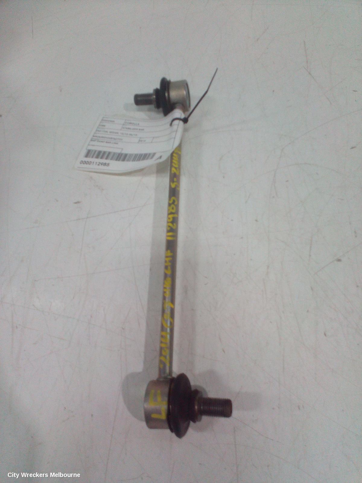 TOYOTA COROLLA STABILISER BAR, ZRE172R, SEDAN, 12/2013 - 06/2019