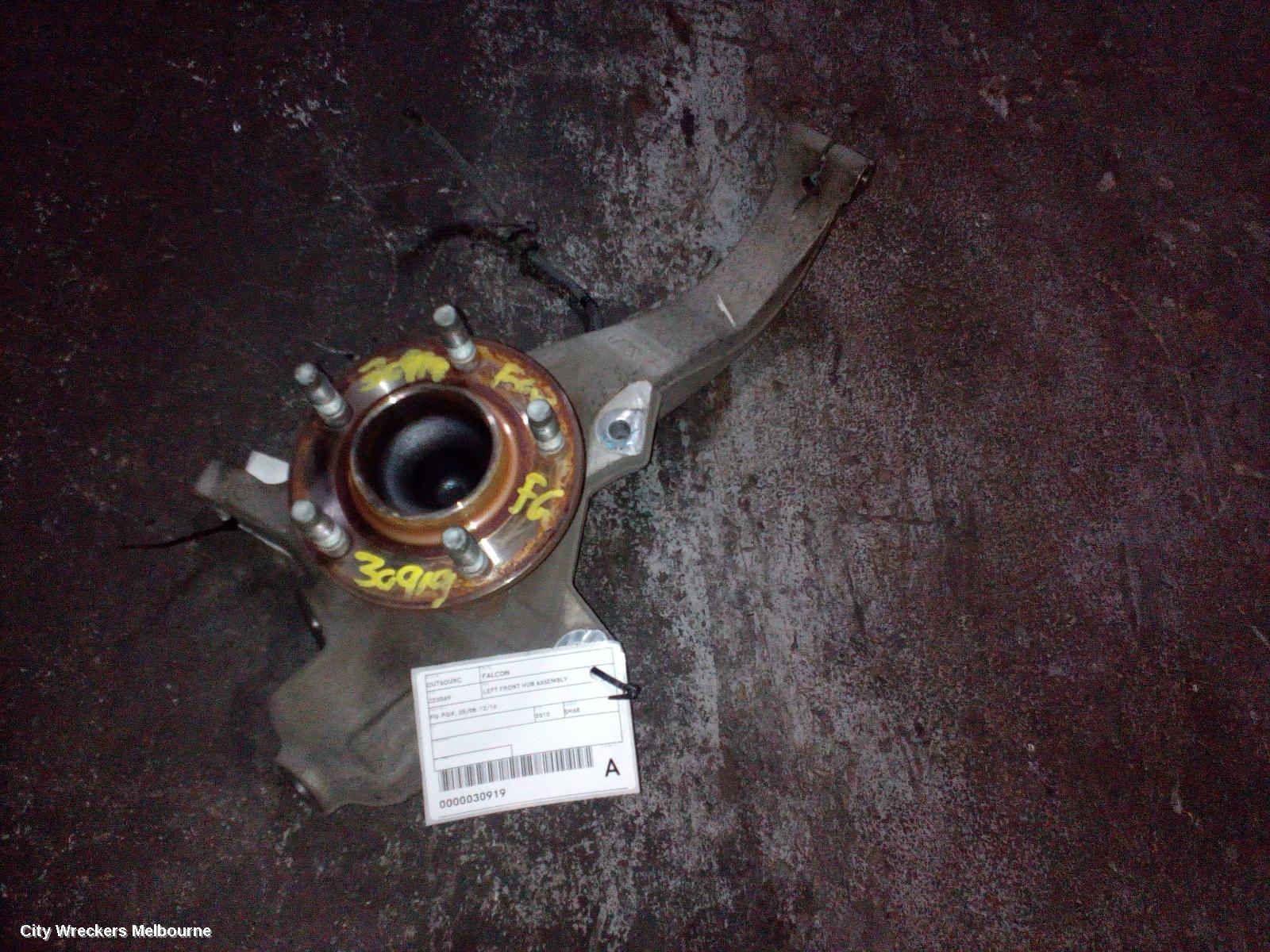 FORD FALCON LEFT FRONT HUB ASSEMBLY, FG-FGX, 05/2008 - 12/2016