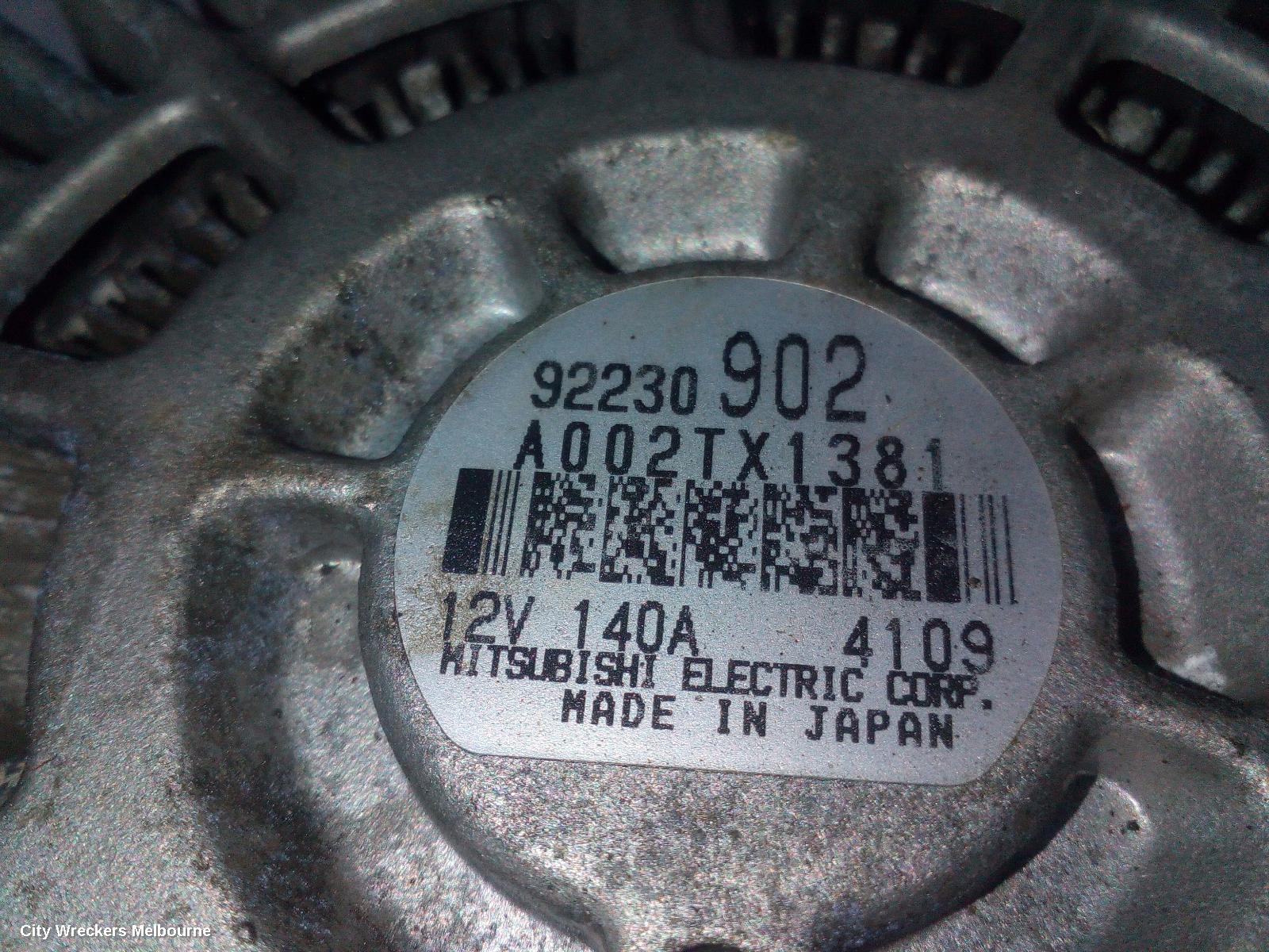 HOLDEN COMMODORE ALTERNATOR, 3.0, LFW, VF, 05/2013 - 12/2017