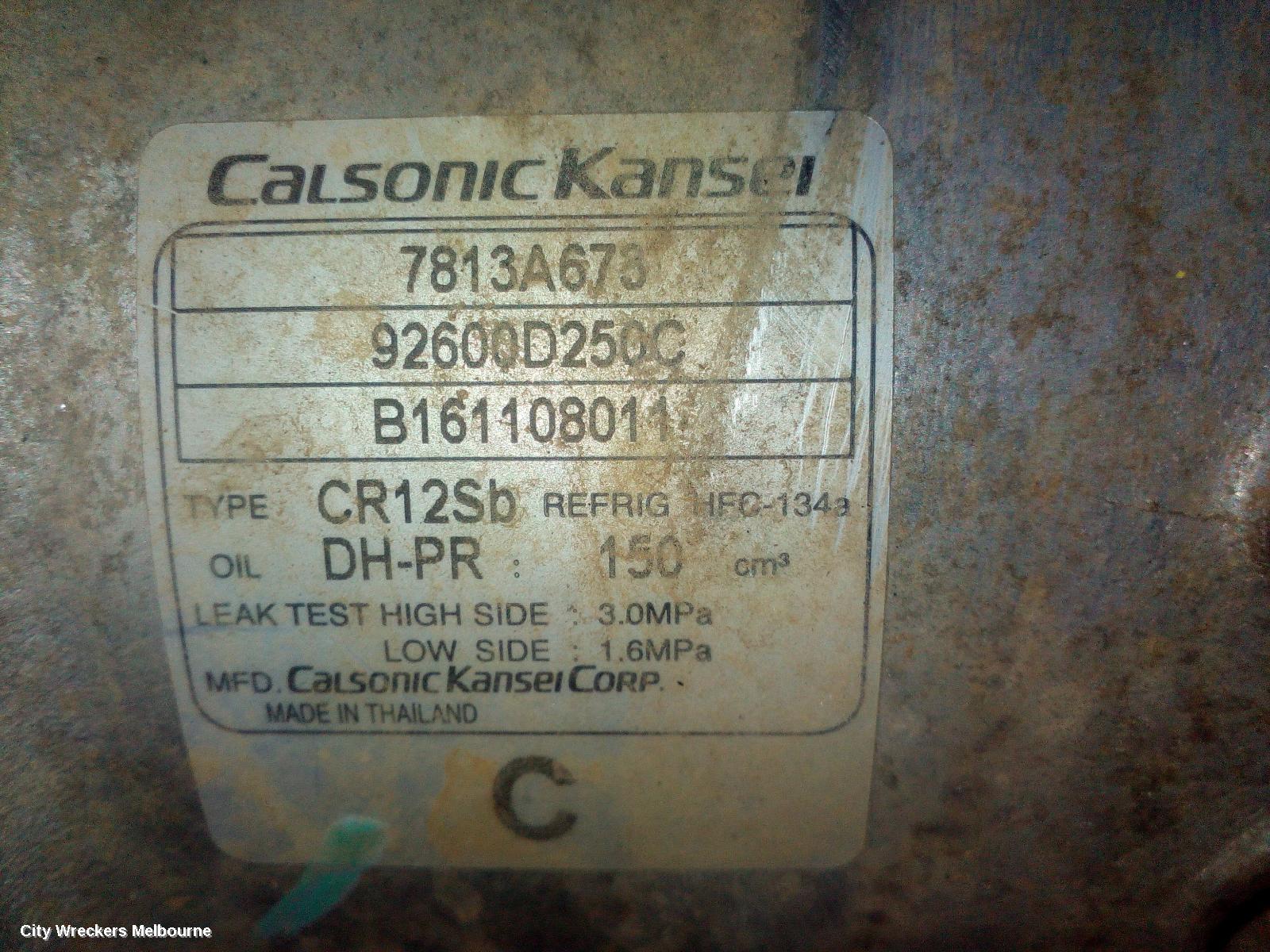 MITSUBISHI TRITON TRANS/GEARBOX, AUTO, 4WD, DIESEL, 2.4, 4N15, 5 SPEED (V5AWF TRANS CODE), W/ TRANSFER CASE, EASY SELECT 4WD TYPE, MQ, 03/2015 - 10/2018