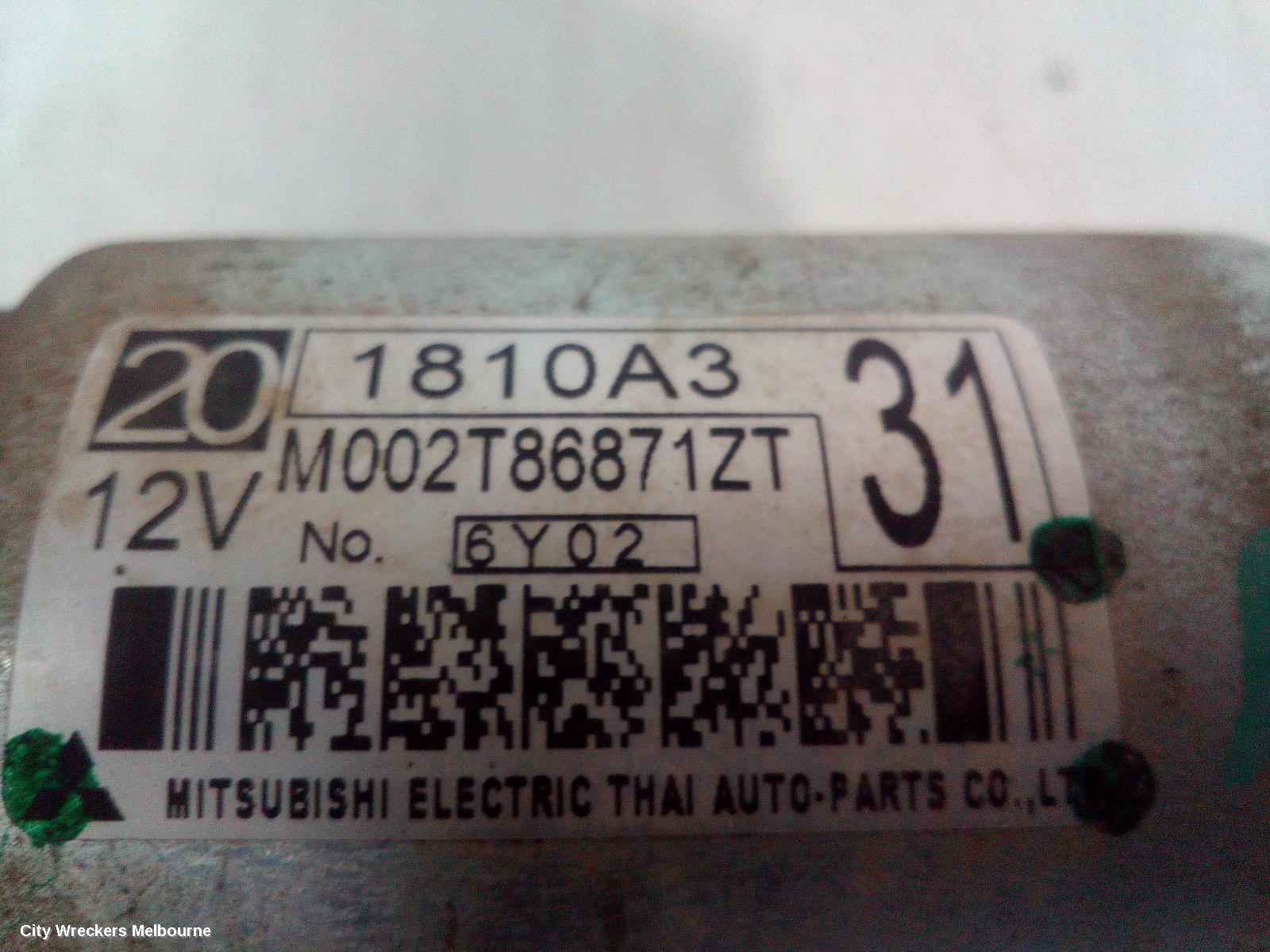 MITSUBISHI TRITON STARTER, DIESEL, 2.4, 4N15, AUTO T/M, MQ-MR, 03/2015 ONWARDS