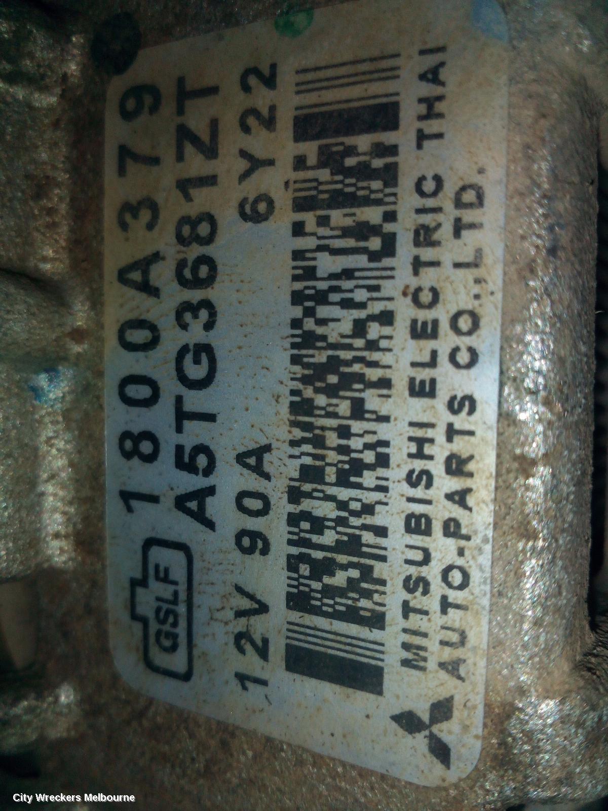 MITSUBISHI TRITON ALTERNATOR, DIESEL, 2.4, 4N15, MQ-MR, 03/2015 ONWARDS