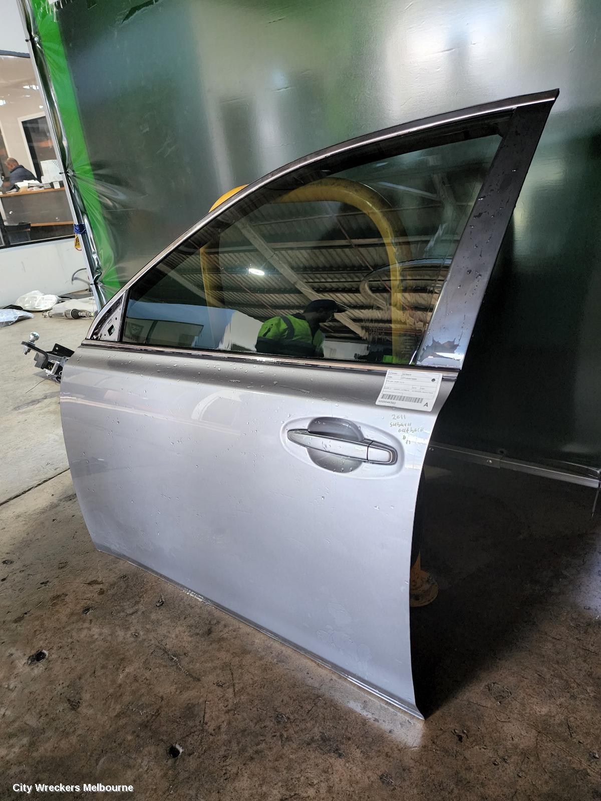 SUBARU OUTBACK LEFT FRONT DOOR, 5TH GEN, 05/2009 - 11/2014