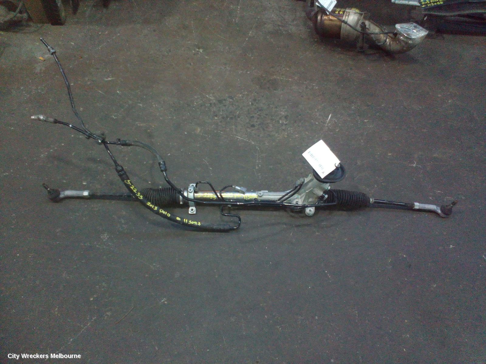 VOLKSWAGEN POLO STEERING BOX/RACK, 6R, GTI, 05/2010 - 05/2014
