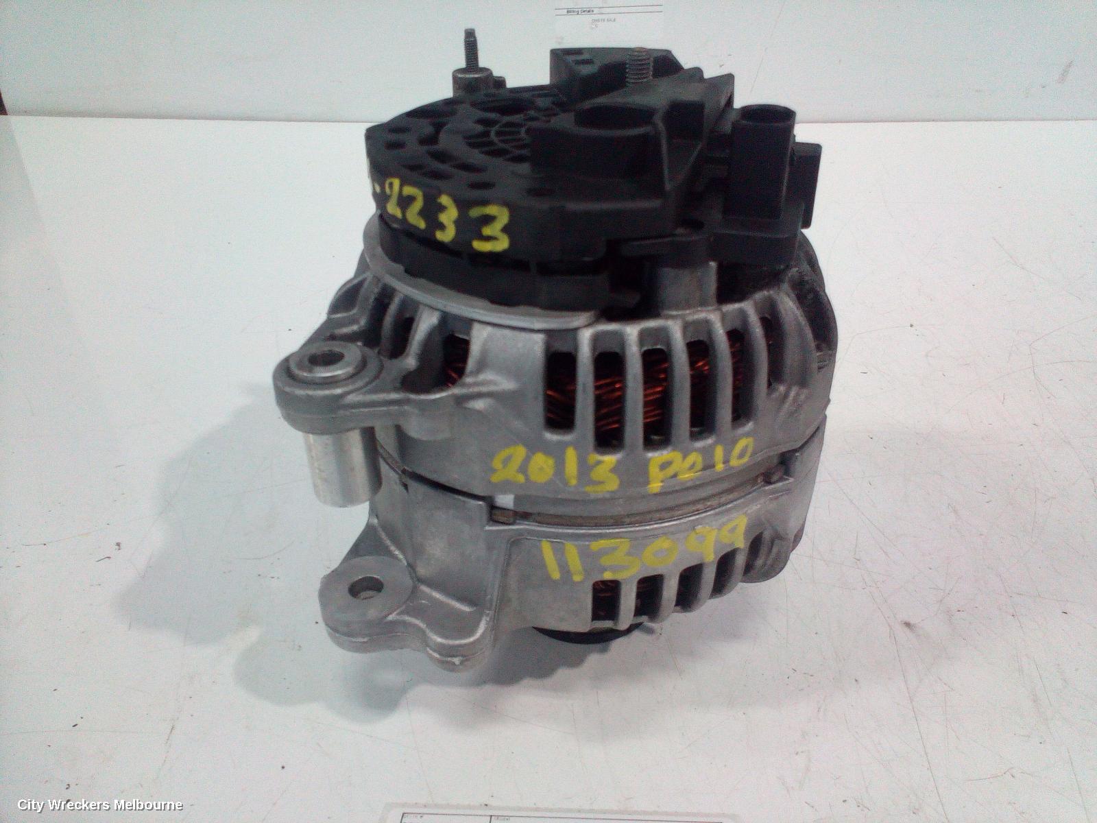 VOLKSWAGEN POLO ALTERNATOR, PETROL, 1.4, CAVE/CTHE CODE, BOSCH, 140AMP, 6R, 05/2010 - 05/2014