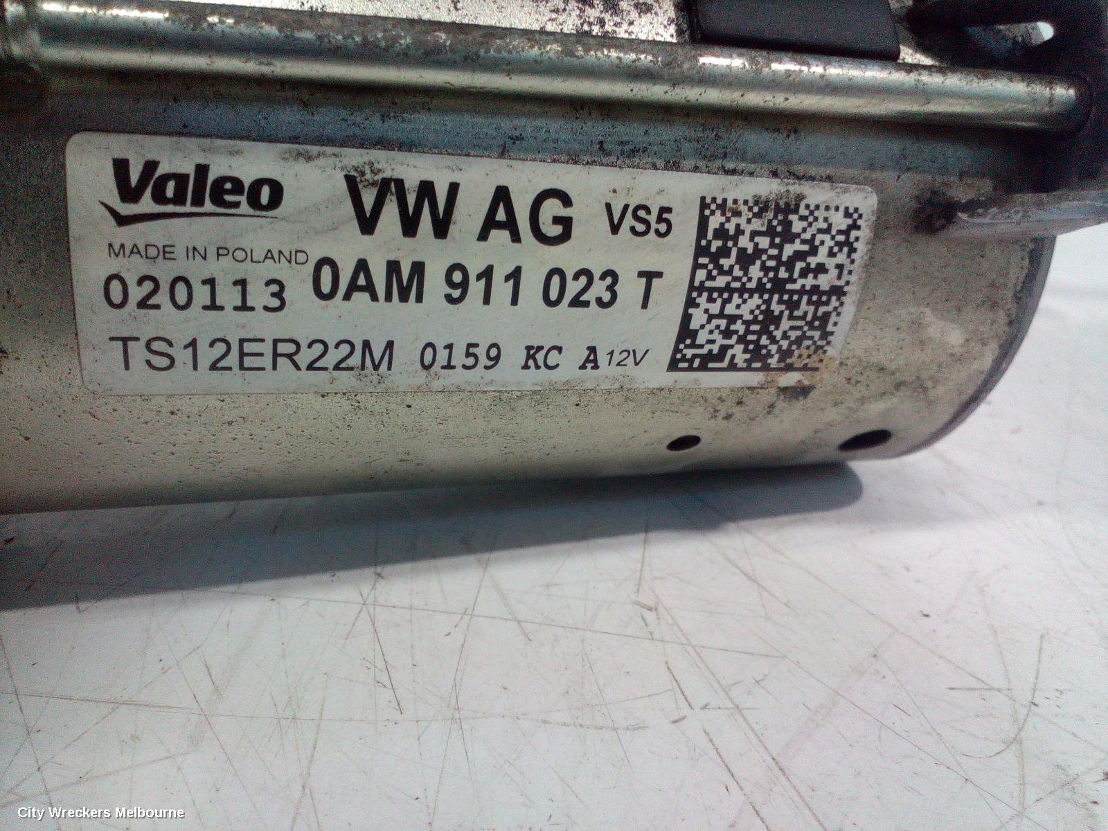 VOLKSWAGEN POLO STARTER, PETROL, 1.4, TURBO/SCHARGED, 6R, 05/2010 - 05/2014