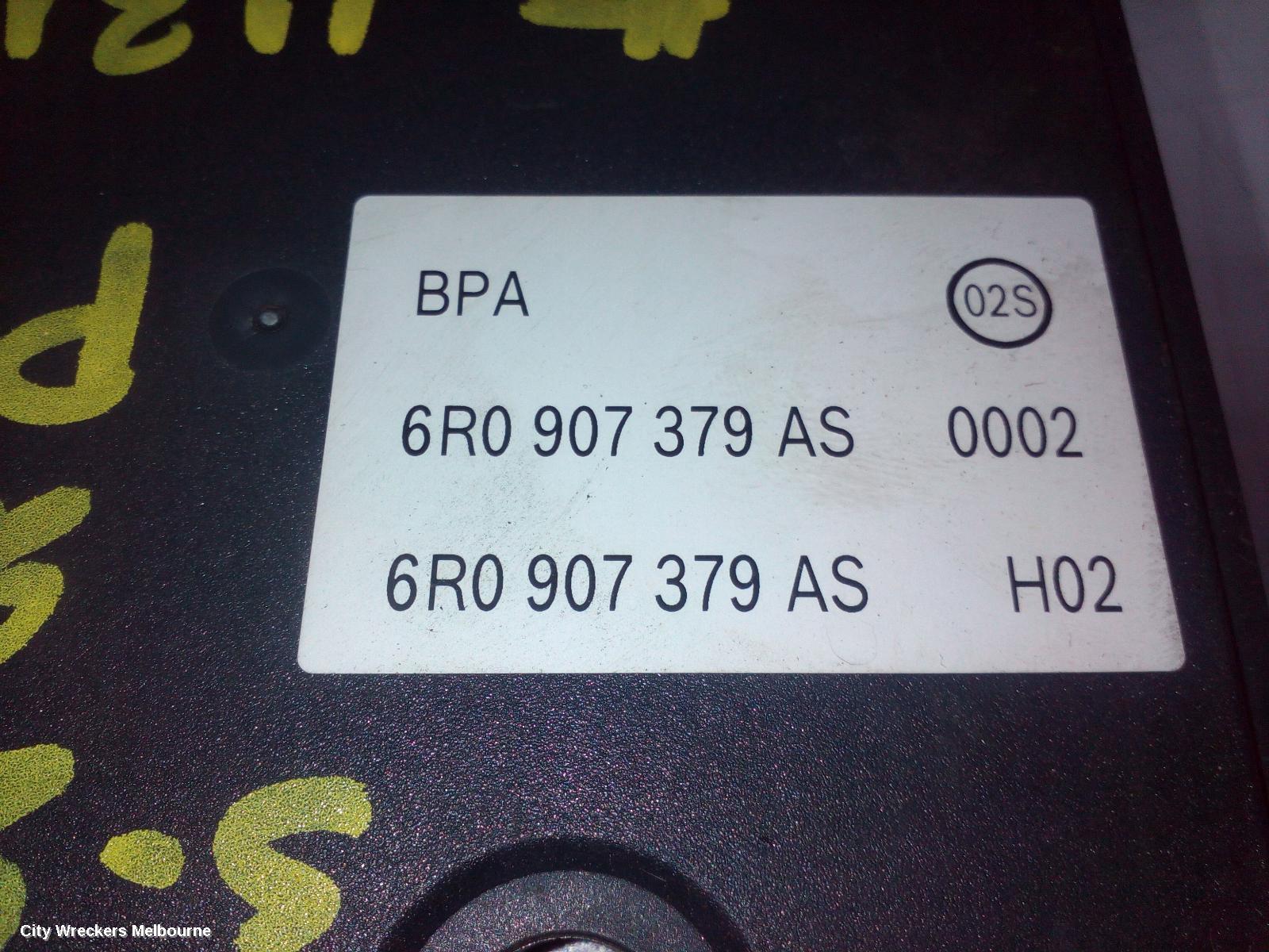 VOLKSWAGEN POLO ABS PUMP/MODULATOR, 6R, P/N 6R0907379AS, 05/2010 - 09/2017