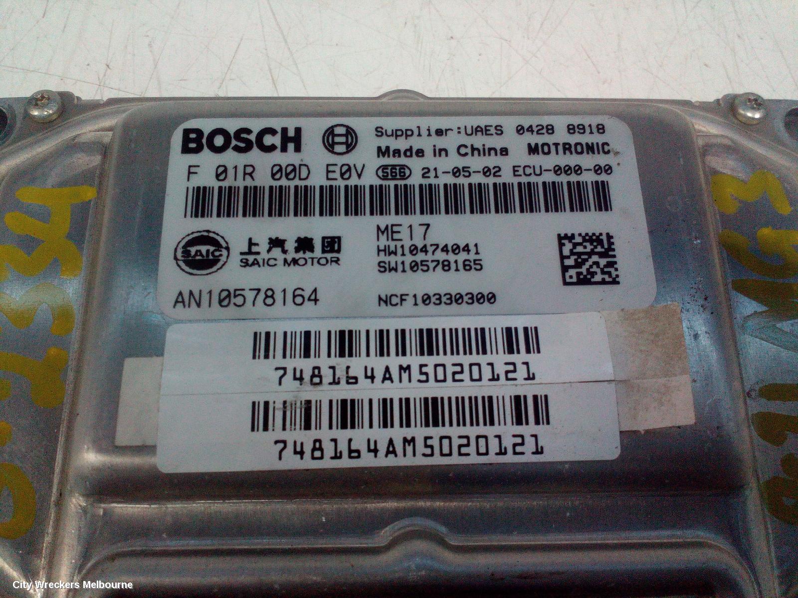 MG MG3 ECU, ENGINE ECU, 1.5, PETROL, ECU ONLY, SZP1, 07/2016 ONWARDS