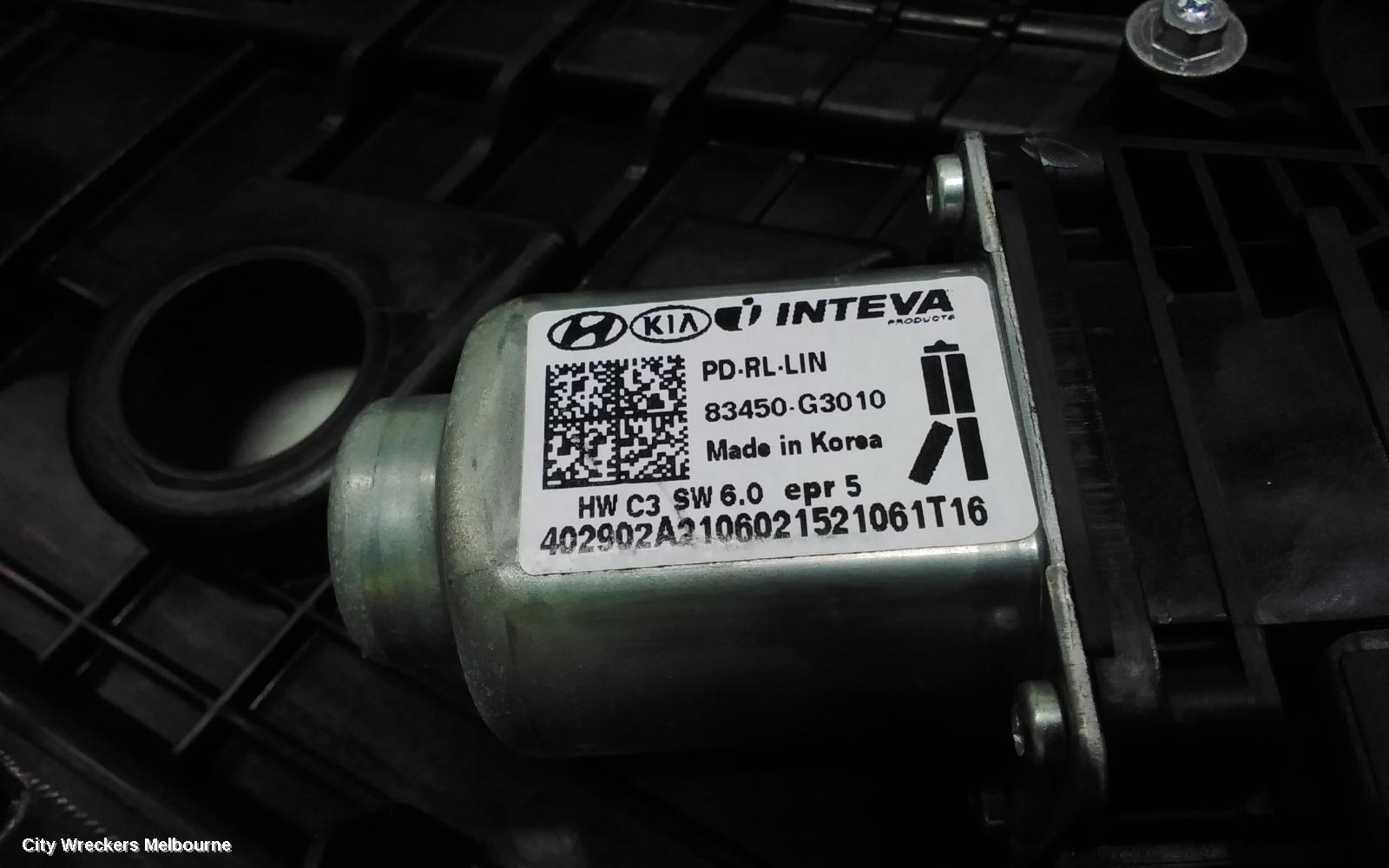 HYUNDAI I30 LEFT REAR WND REG/MOTOR, PD, HATCH (S. KOREA VIN KMHH), DOOR REG ASSY (REG AND MOTOR), 03/2017 ONWARDS