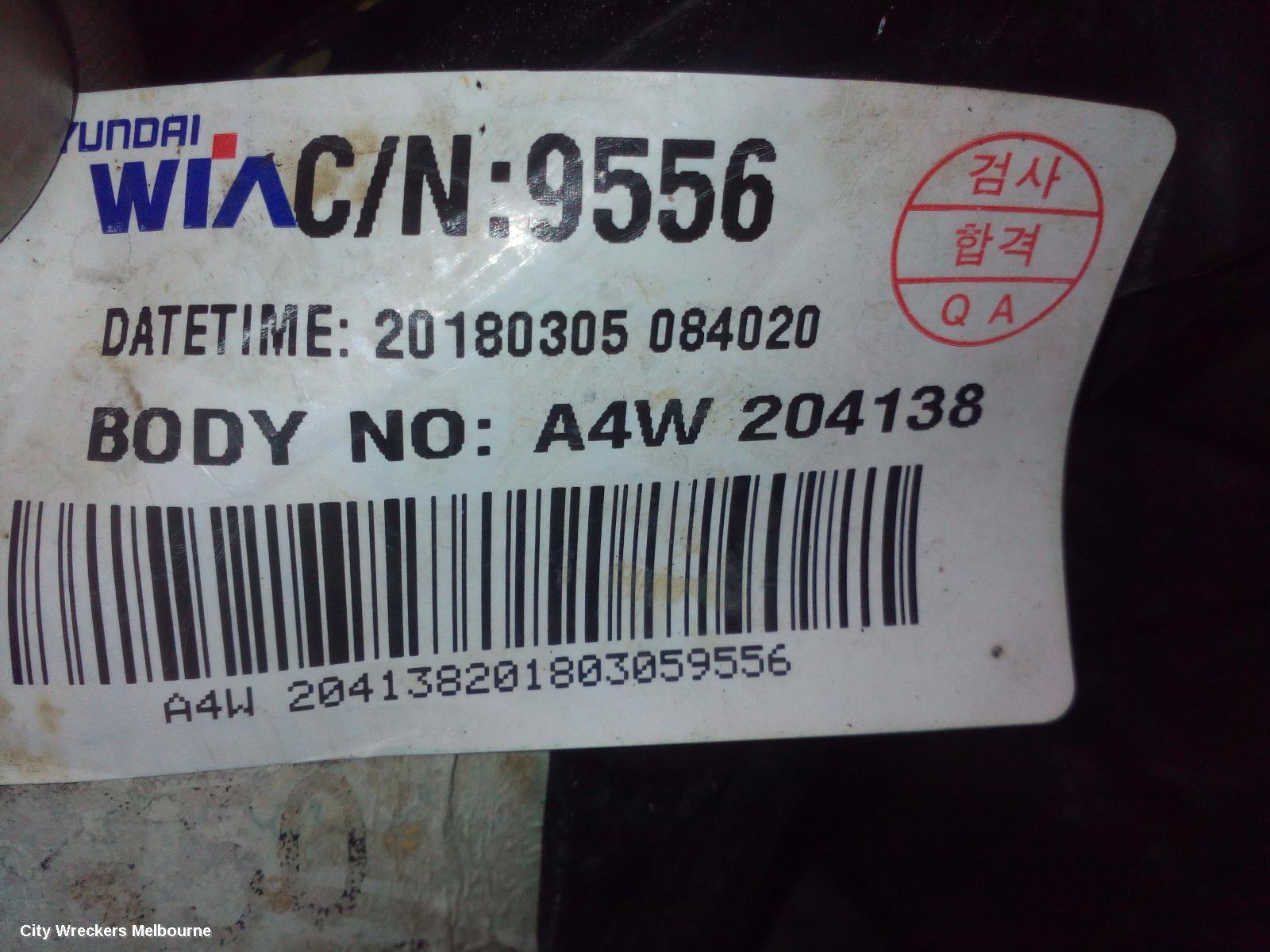 KIA RONDO FRT XMEMBER/CRADLE, RP, 06/2013 - 12/2018