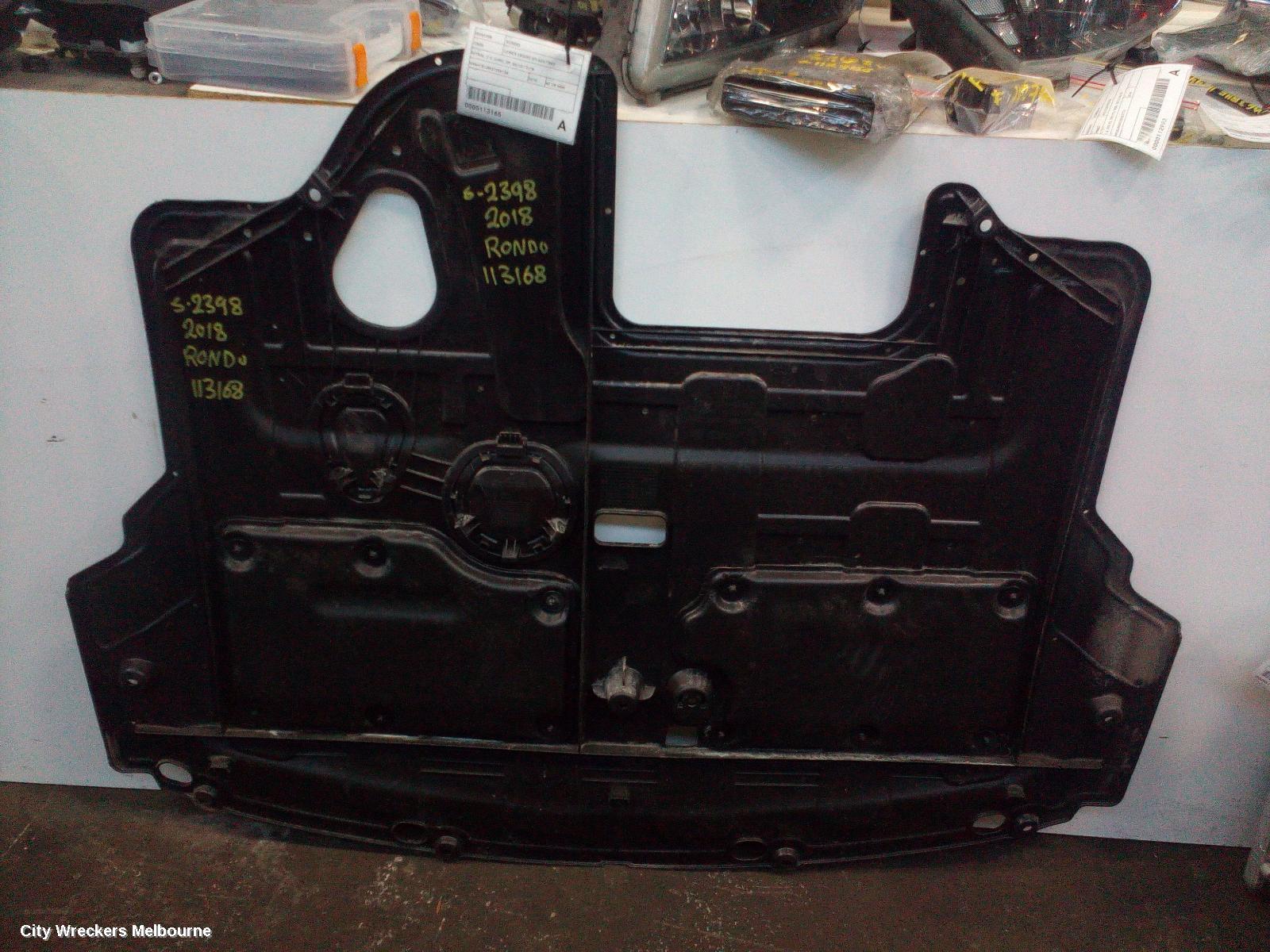 KIA RONDO LOWER ENGINE SPLASH TRAY, PETROL, 2.0, G4NC, RP, 06/2013 - 12/2018