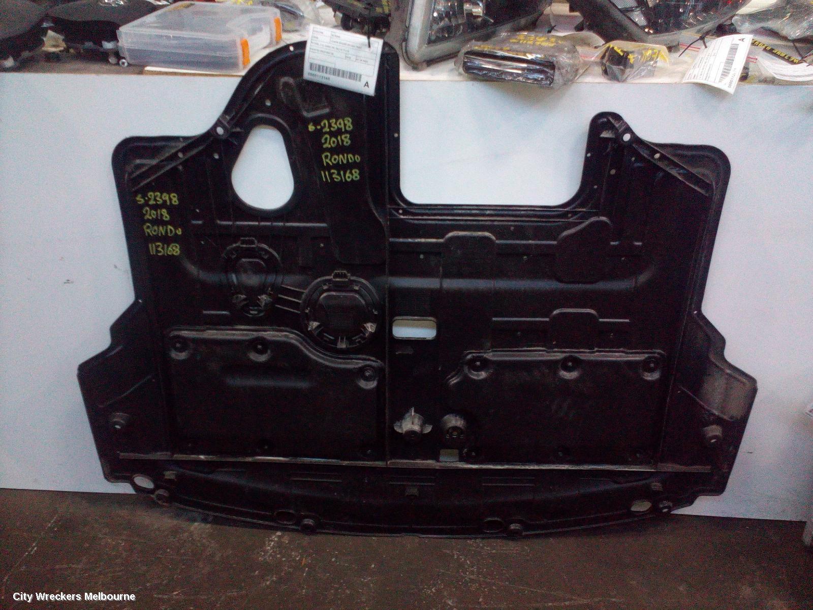 KIA RONDO LOWER ENGINE SPLASH TRAY, PETROL, 2.0, G4NC, RP, 06/2013 - 12/2018