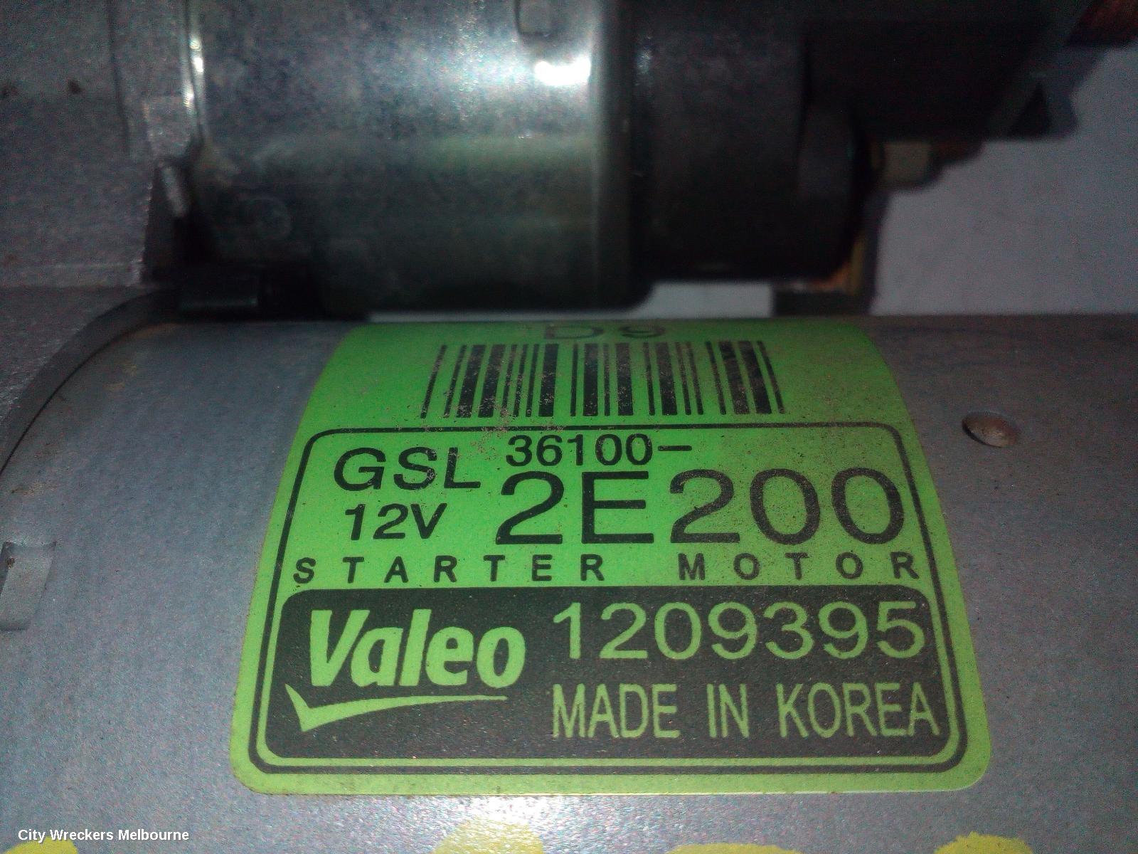 KIA RONDO STARTER, PETROL, 2.0, G4NC, RP, 06/2013 - 12/2018