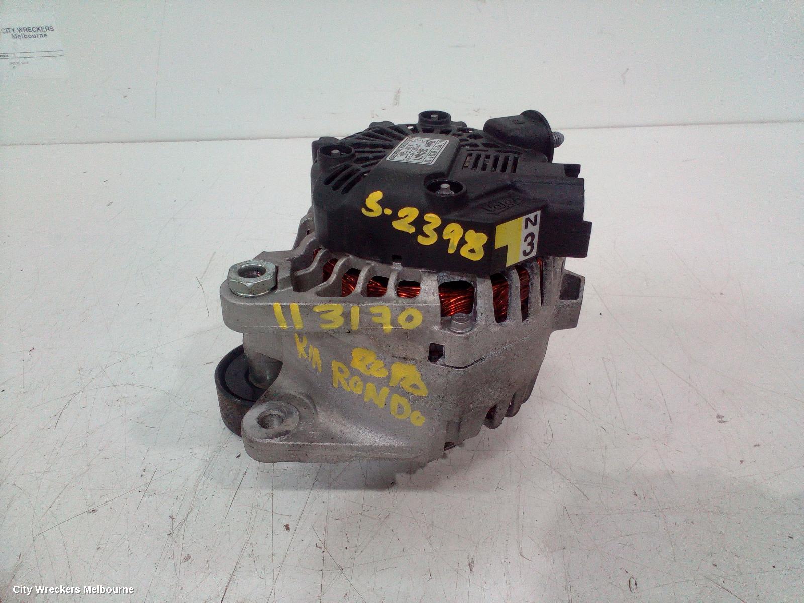 KIA RONDO ALTERNATOR, PETROL, 2.0, G4NC, RP, 06/2013 - 12/2018
