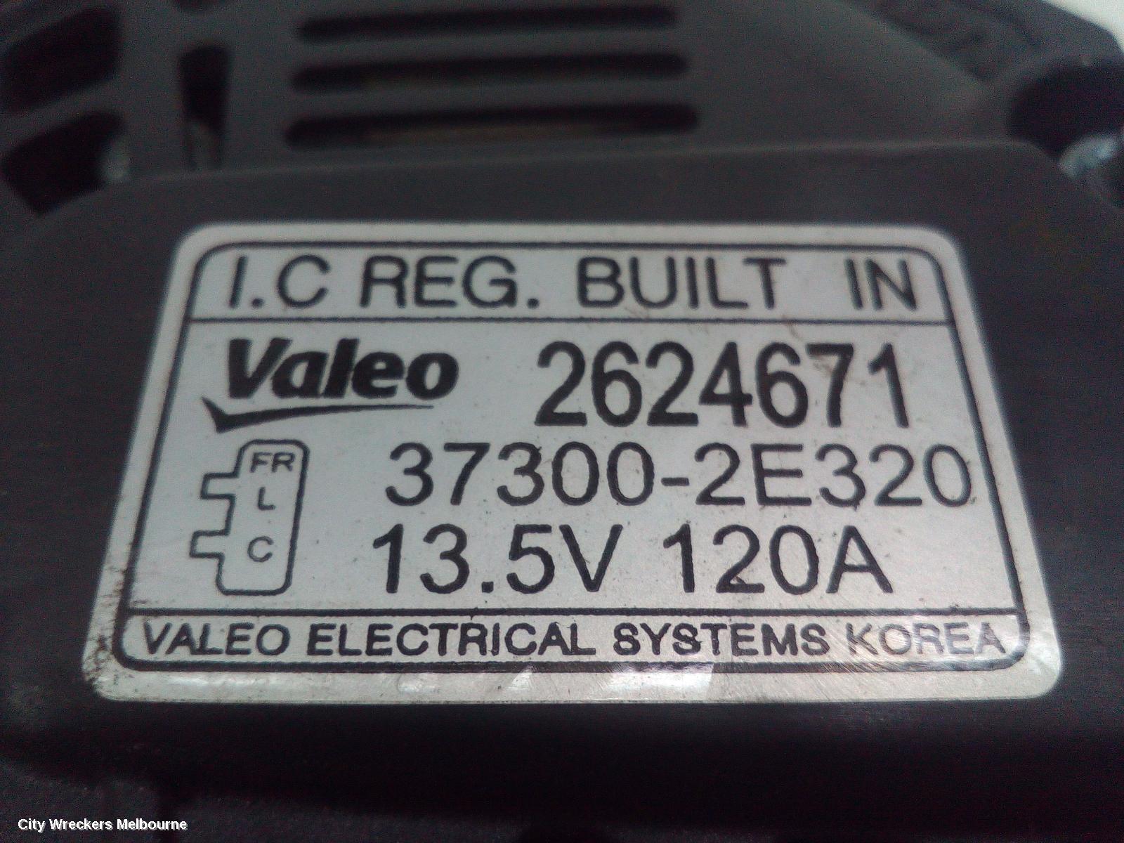 KIA RONDO ALTERNATOR, PETROL, 2.0, G4NC, RP, 06/2013 - 12/2018