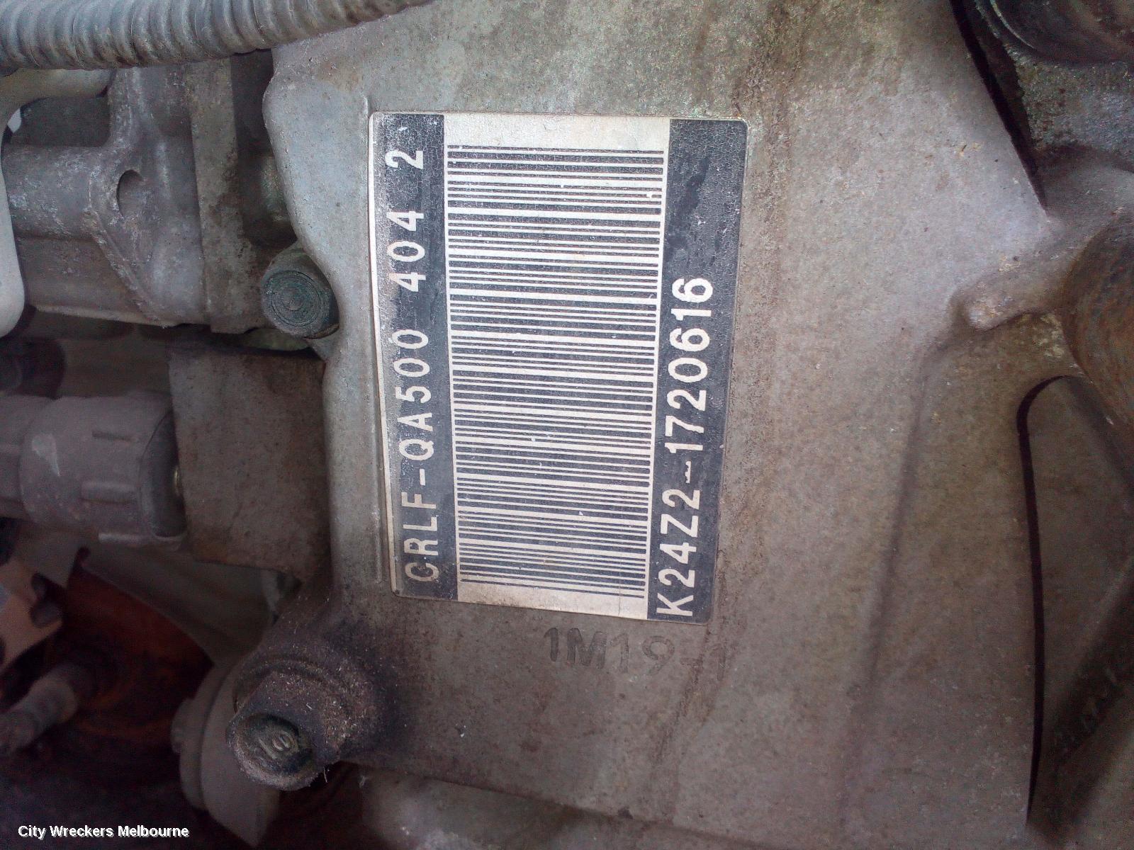 HONDA ODYSSEY ENGINE, PETROL, 2.4, V-TEC, K24Z2, RB, 04/2009 - 12/2013