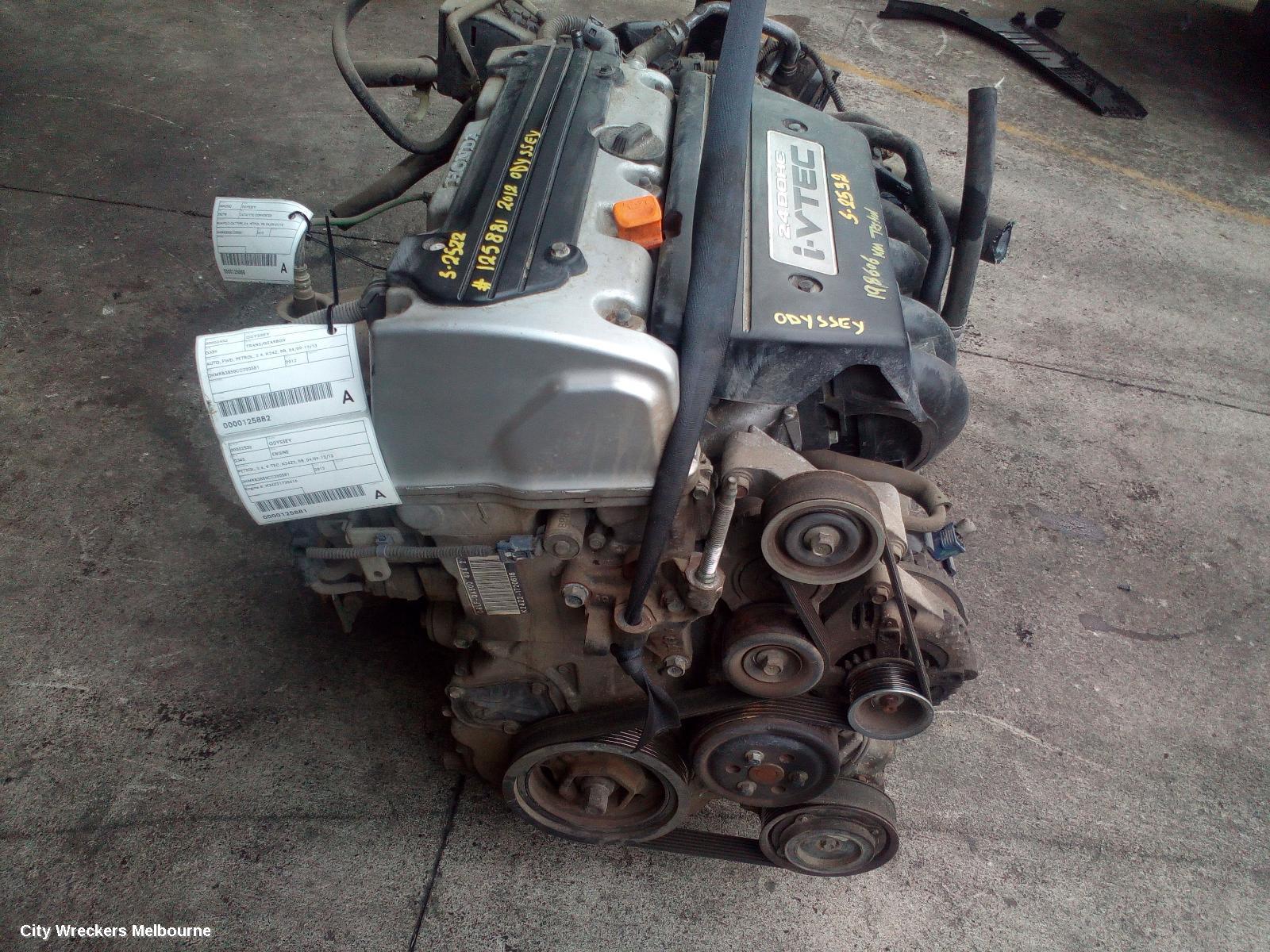 HONDA ODYSSEY ENGINE, PETROL, 2.4, V-TEC, K24Z2, RB, 04/2009 - 12/2013