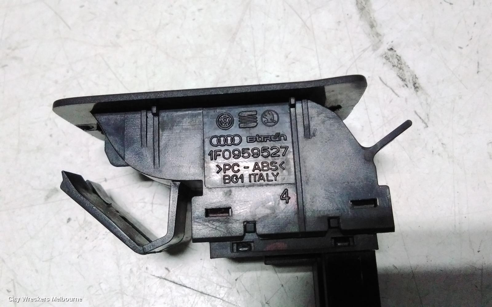 VOLKSWAGEN CADDY PWR DR WIND SWITCH, LH FRONT, STANDARD TYPE, 2K, 12/2004 - 08/2010