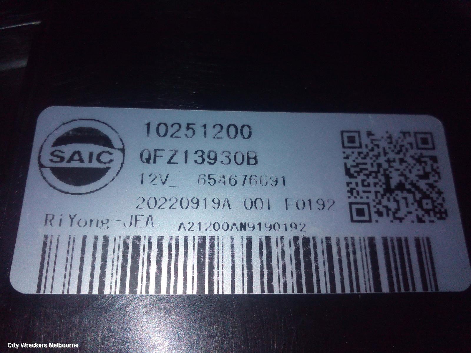 MG ZS FAN, AZS1, 09/2017 - 06/2025