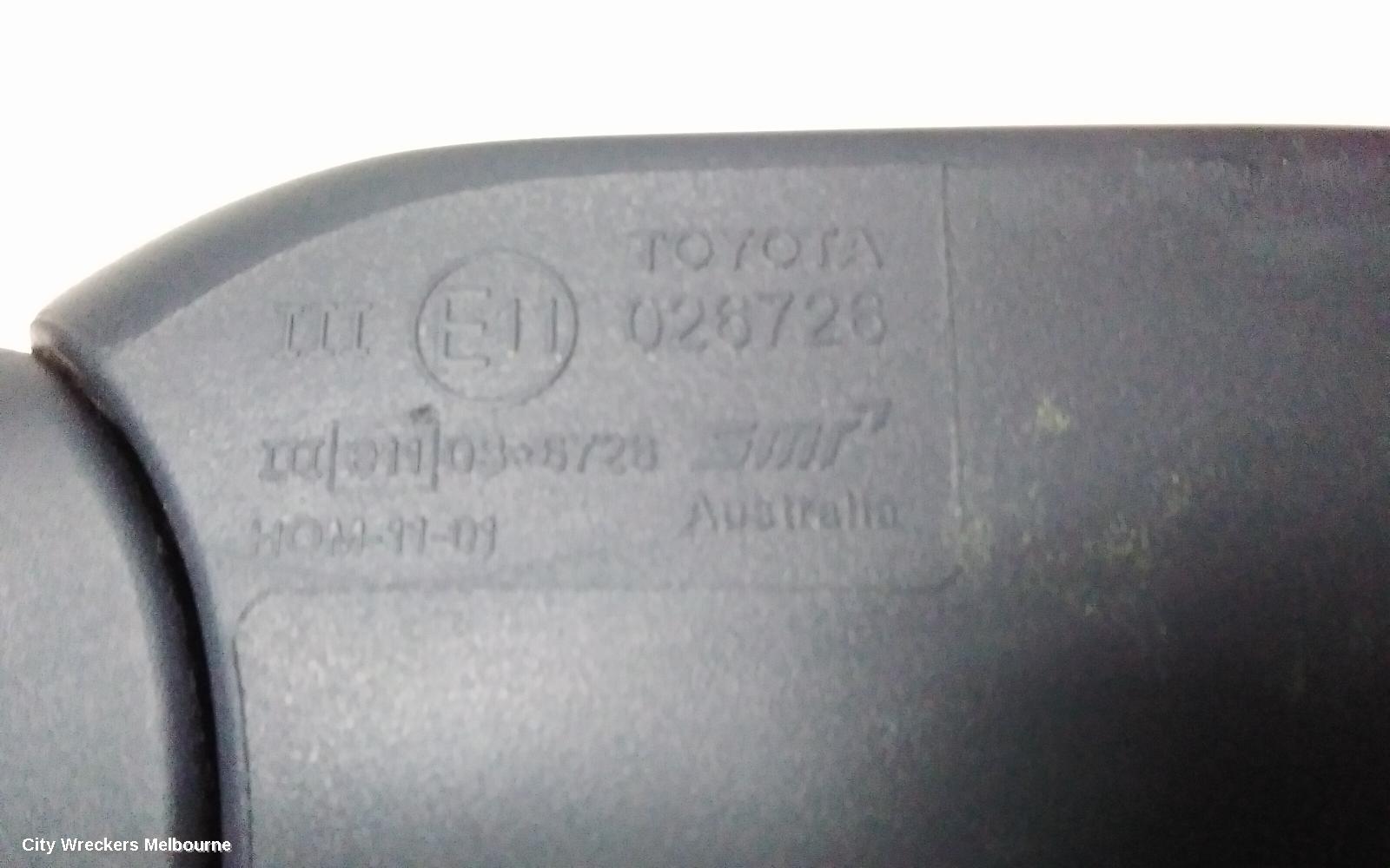 TOYOTA CAMRY RIGHT DOOR MIRROR, ASV50/AVV50, ATARA SL/HYBRID, W/ AUTO DIPPING TYPE, 04/2015 - 10/2017
