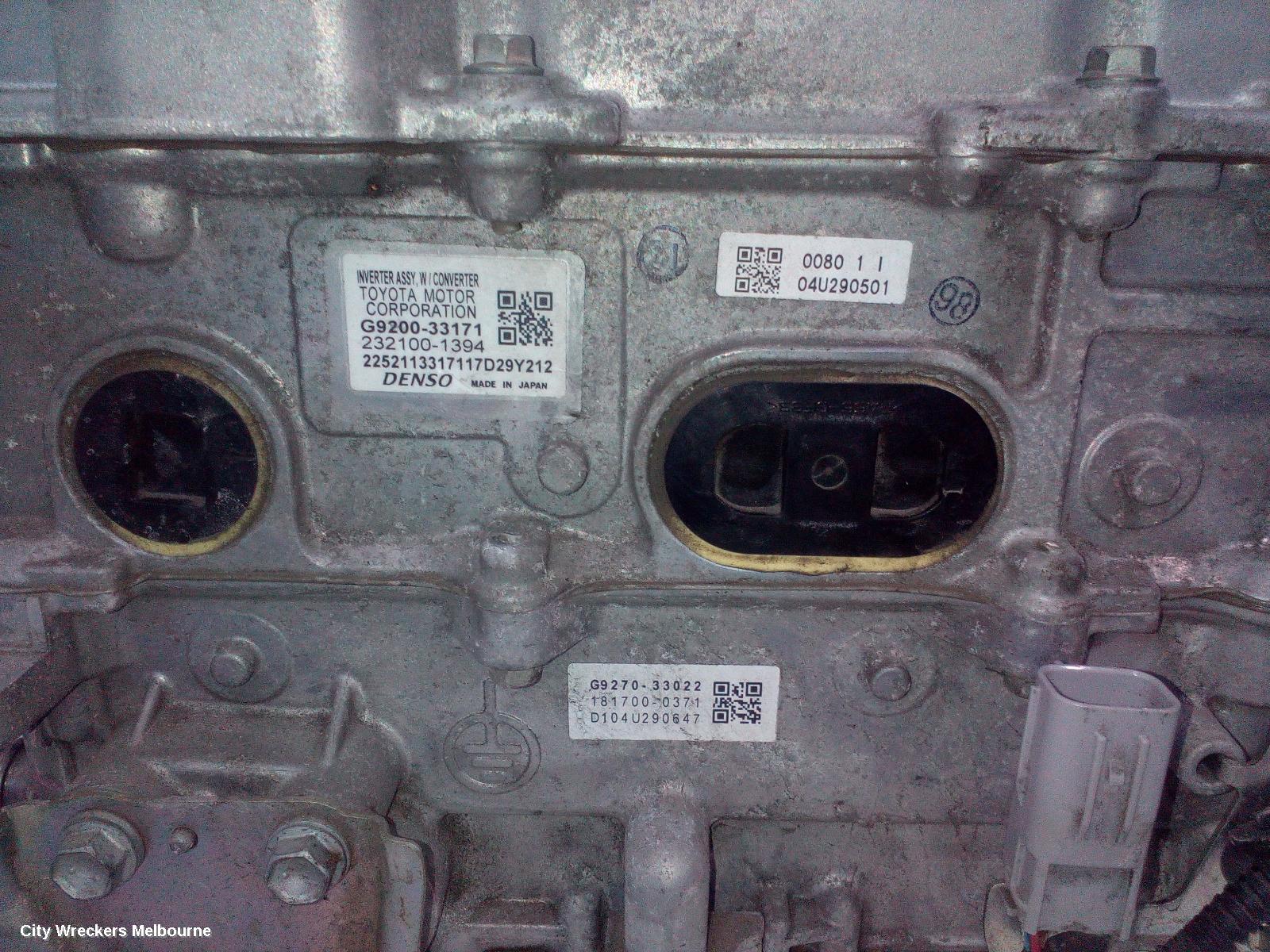 TOYOTA CAMRY INVERTER, HYBRID INVERTER, AVV50R, 03/2012 - 10/2017