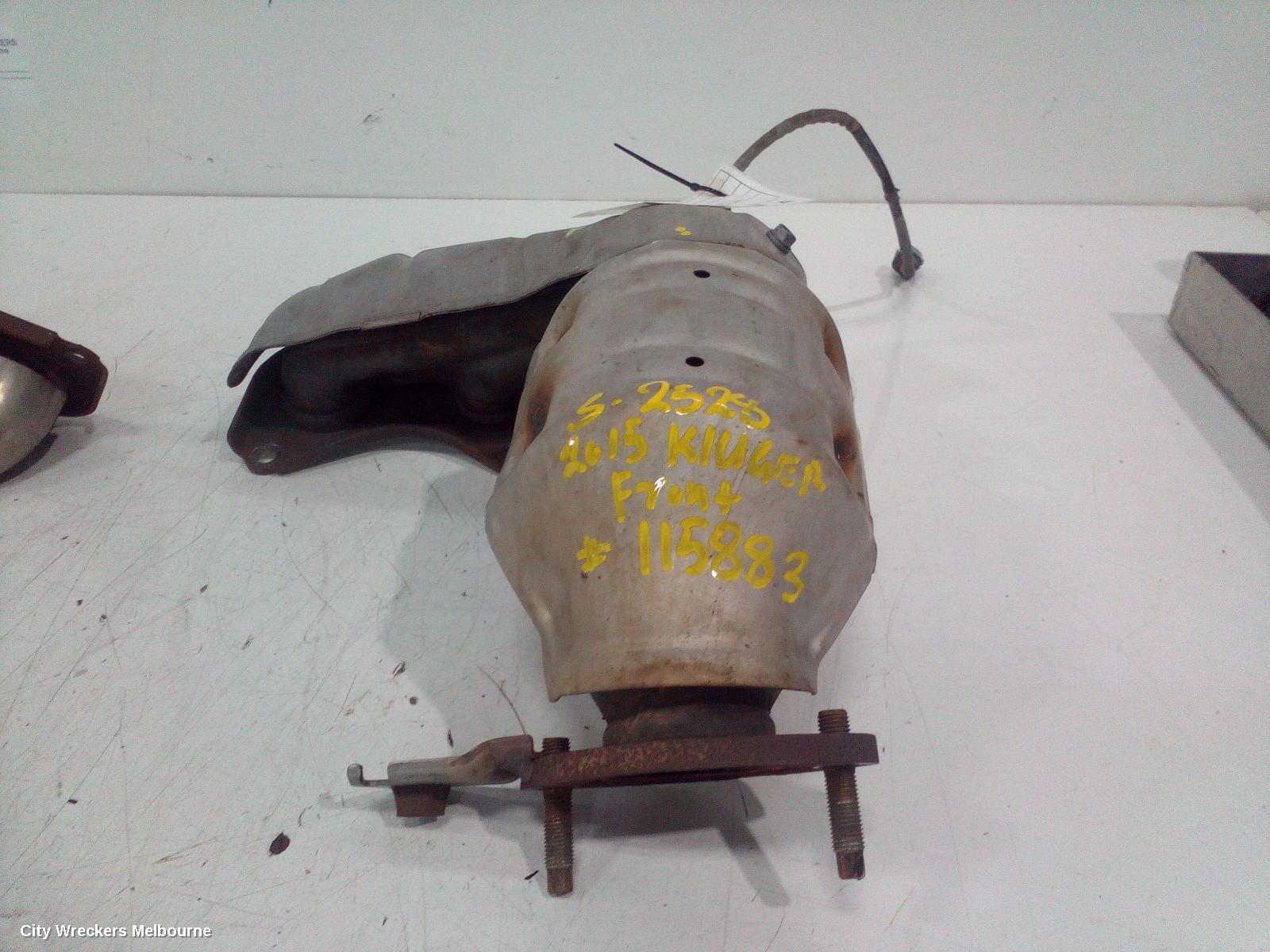 TOYOTA KLUGER CATALYTIC CONVERTER, MANIFOLD-CAT TYPE, 3.5, PETROL, FRONT, GSU50/GSU55, 12/2013 - 10/2016