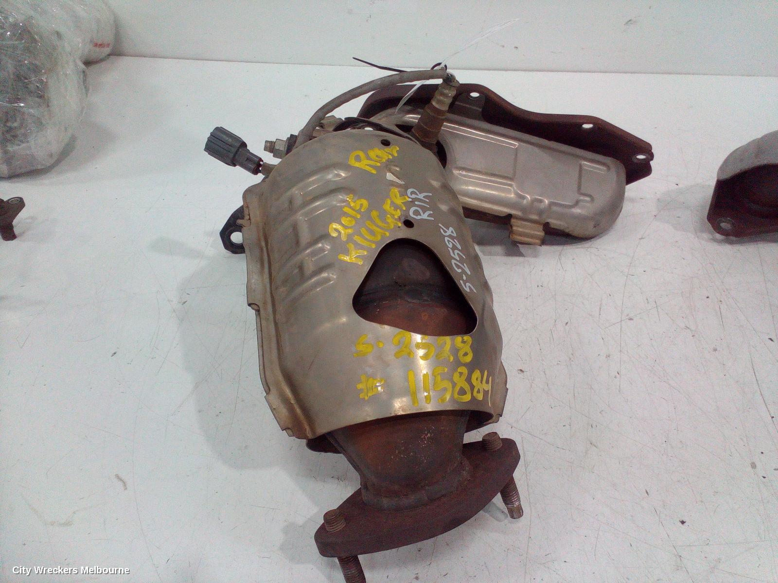 TOYOTA KLUGER CATALYTIC CONVERTER, MANIFOLD-CAT TYPE, 3.5, PETROL, REAR, GSU50/GSU55, 12/2013 - 10/2016