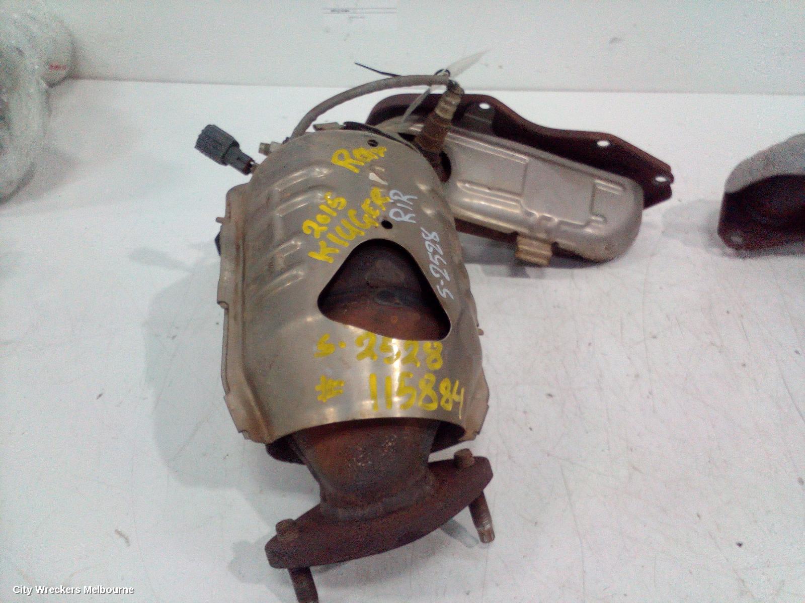 TOYOTA KLUGER CATALYTIC CONVERTER, MANIFOLD-CAT TYPE, 3.5, PETROL, REAR, GSU50/GSU55, 12/2013 - 10/2016