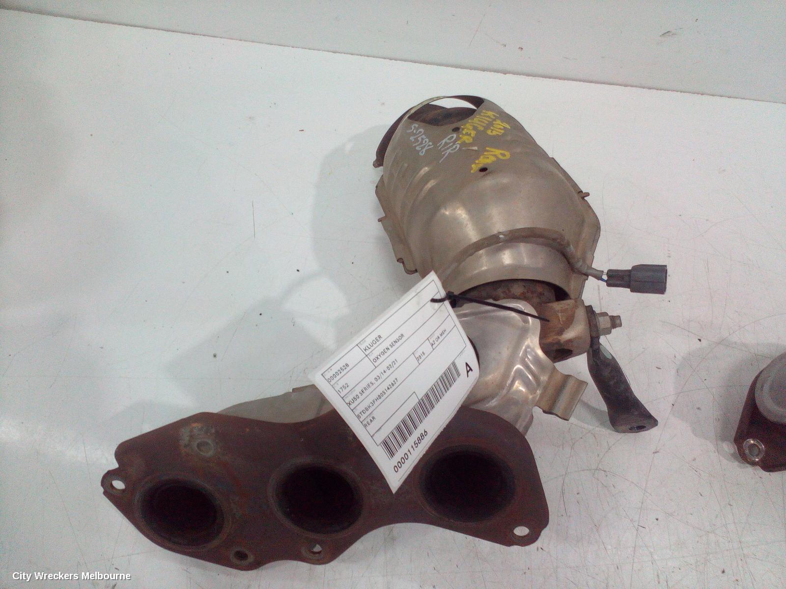 TOYOTA KLUGER CATALYTIC CONVERTER, MANIFOLD-CAT TYPE, 3.5, PETROL, REAR, GSU50/GSU55, 12/2013 - 10/2016
