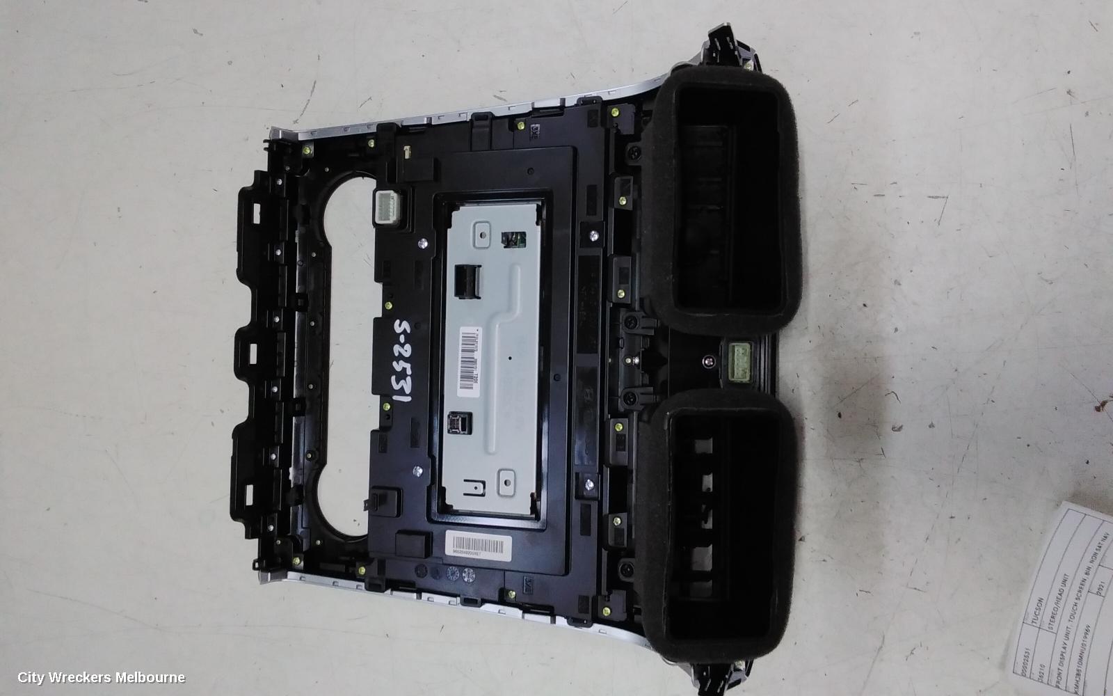 HYUNDAI TUCSON RADIO/CD/DVD/SAT/TV, FRONT DISPLAY UNIT, TOUCH SCREEN, 8IN, NON SAT NAV TYPE, NX4, 02/2021 ONWARDS