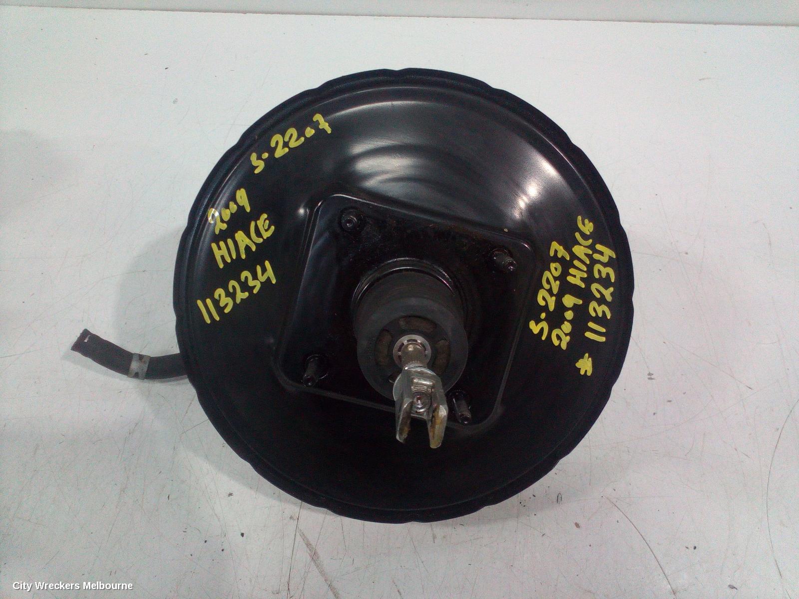 TOYOTA HIACE BRAKE BOOSTER, TRH, PETROL, 2.7, 2TR-FE, AUTO, 03/2005 - 10/2010
