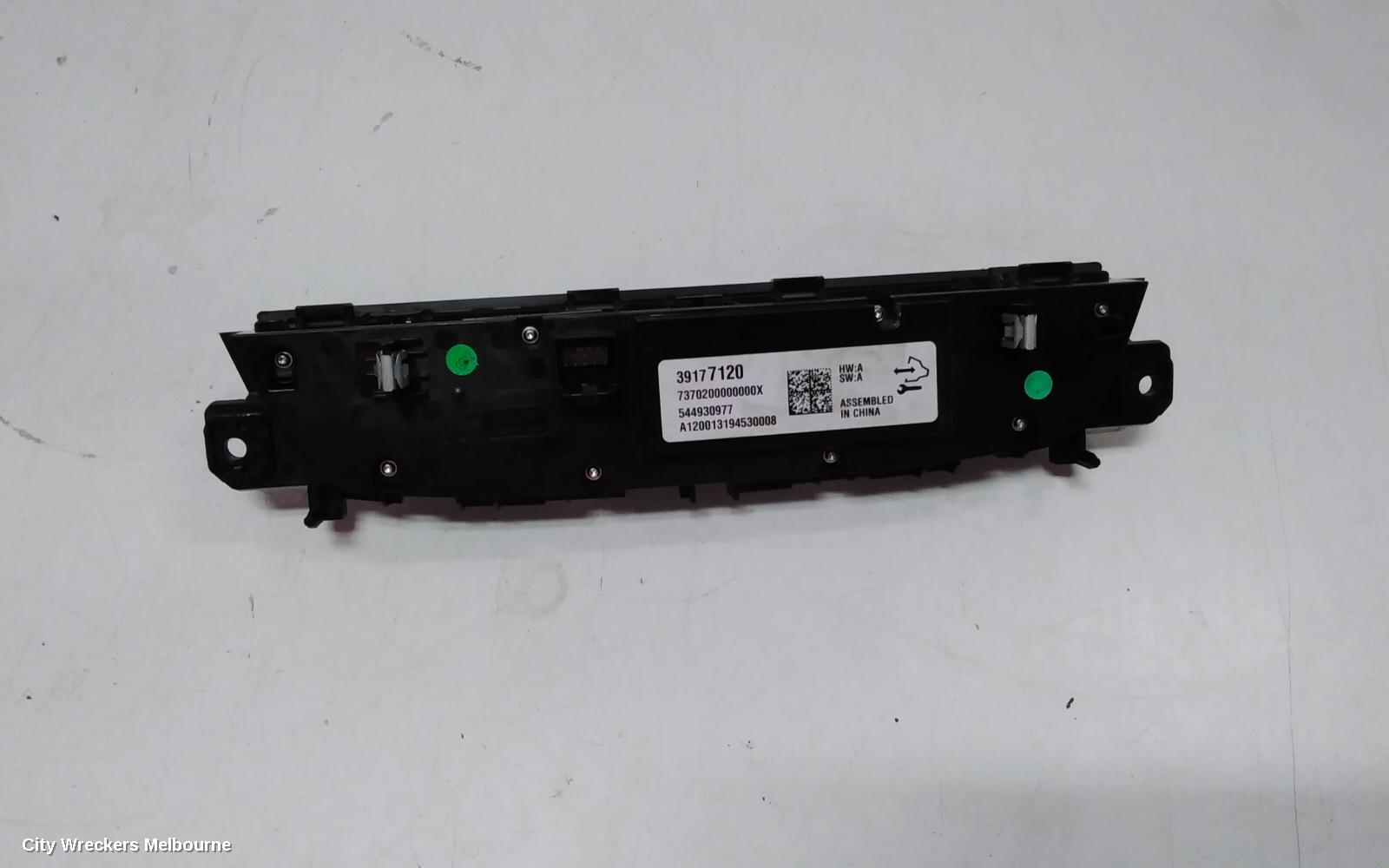 HOLDEN COMMODORE HEATER/AC CONTROLS, DUAL CLIMATE CONTROL, FRONT & REAR HEATED SEAT TYPE, ZB, 10/2017 - 12/2020
