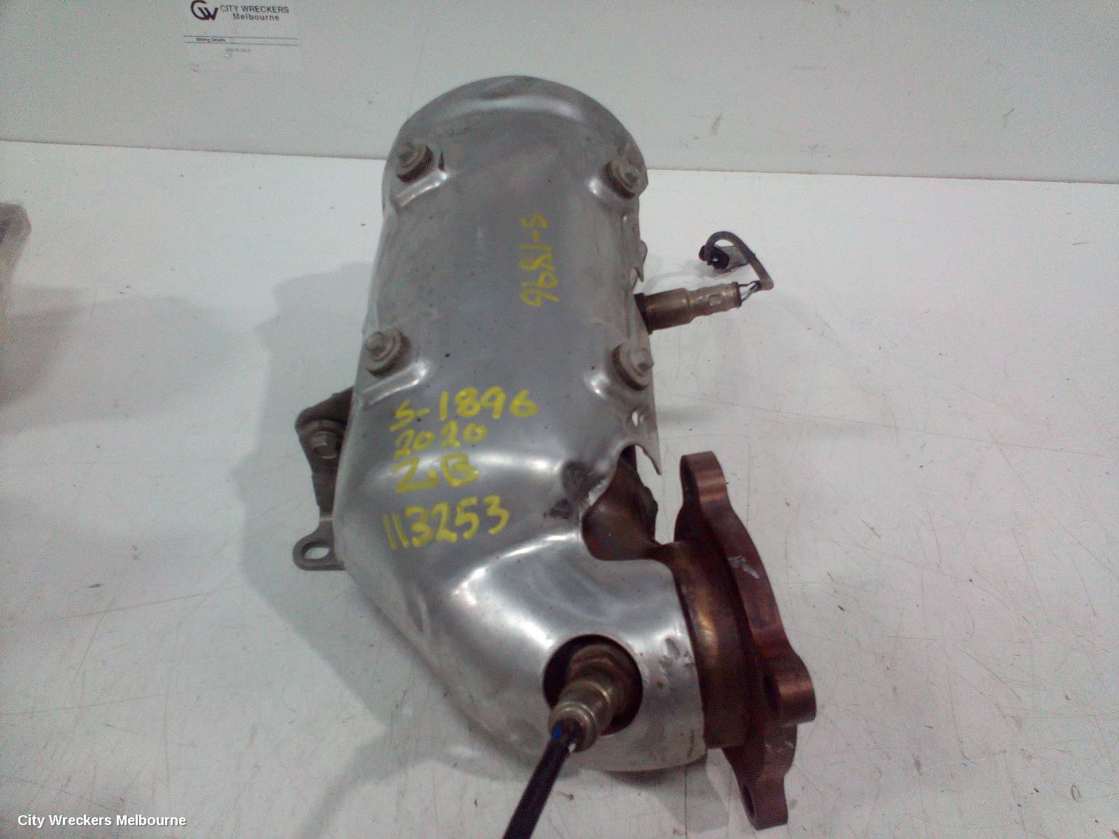 HOLDEN COMMODORE CATALYTIC CONVERTER, DOWNPIPE-CAT TYPE, 2.0, PETROL, ZB, 10/2017 - 12/2020