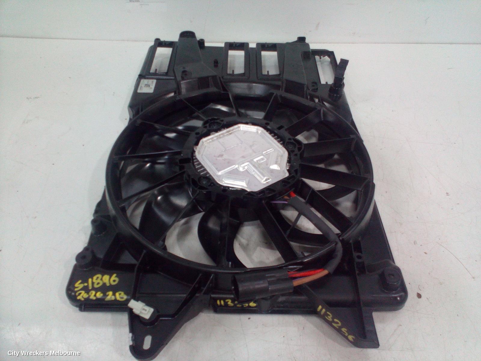 HOLDEN COMMODORE FAN, SINGLE FAN ASSY, 2.0, ZB,PETROL, 10/2017 - 12/2020