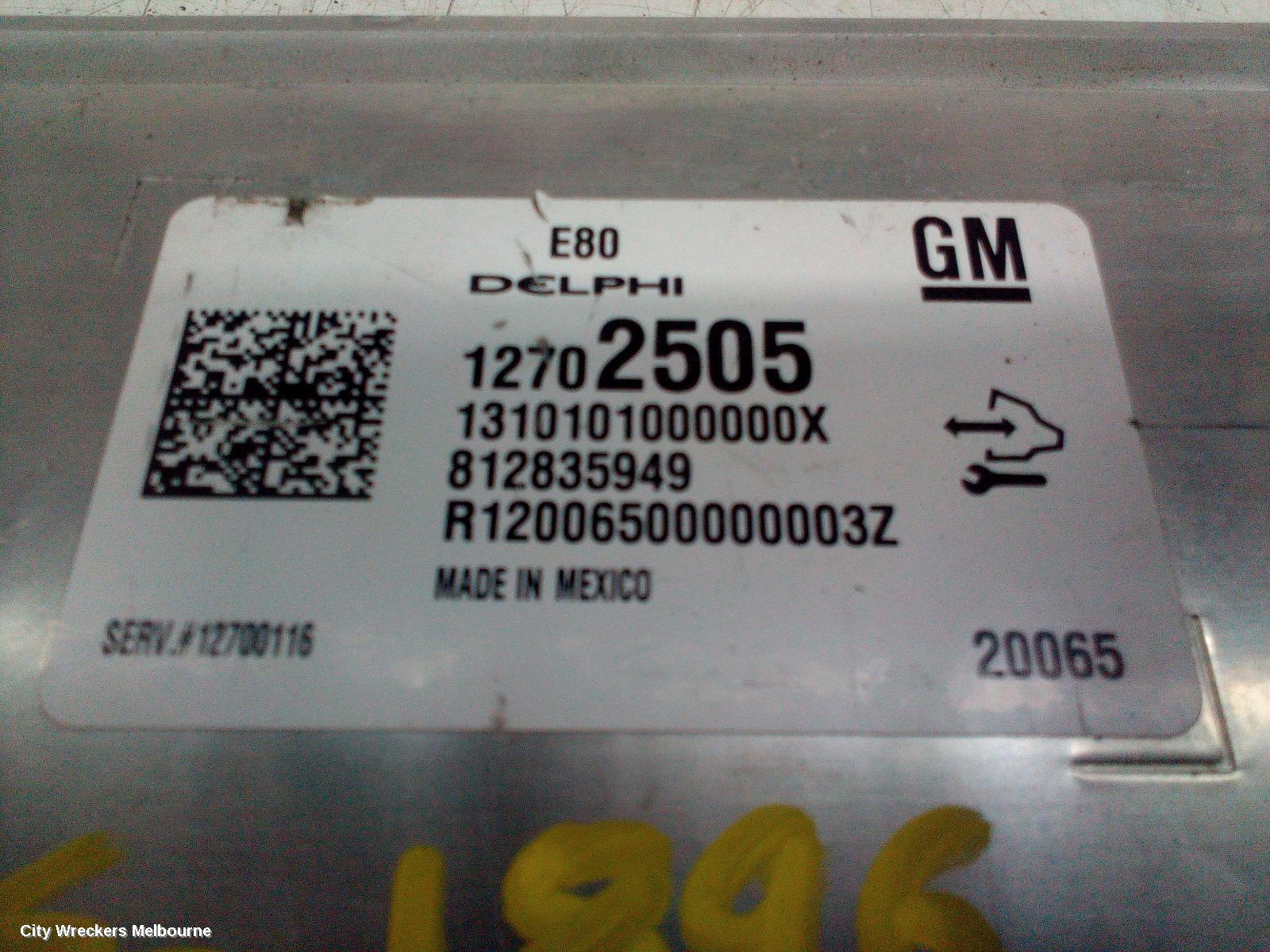 HOLDEN COMMODORE ECU, ENGINE ECU, 2.0, PETROL, B20NFT, ECU ONLY, ZB, 10/2017 - 12/2020