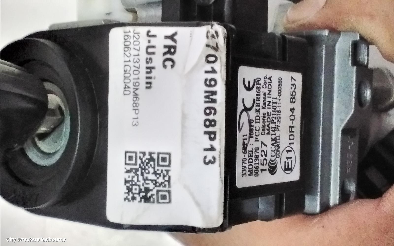 SUZUKI BALENO IGNITION SWITCH, EW, 04/2016 - 12/2022