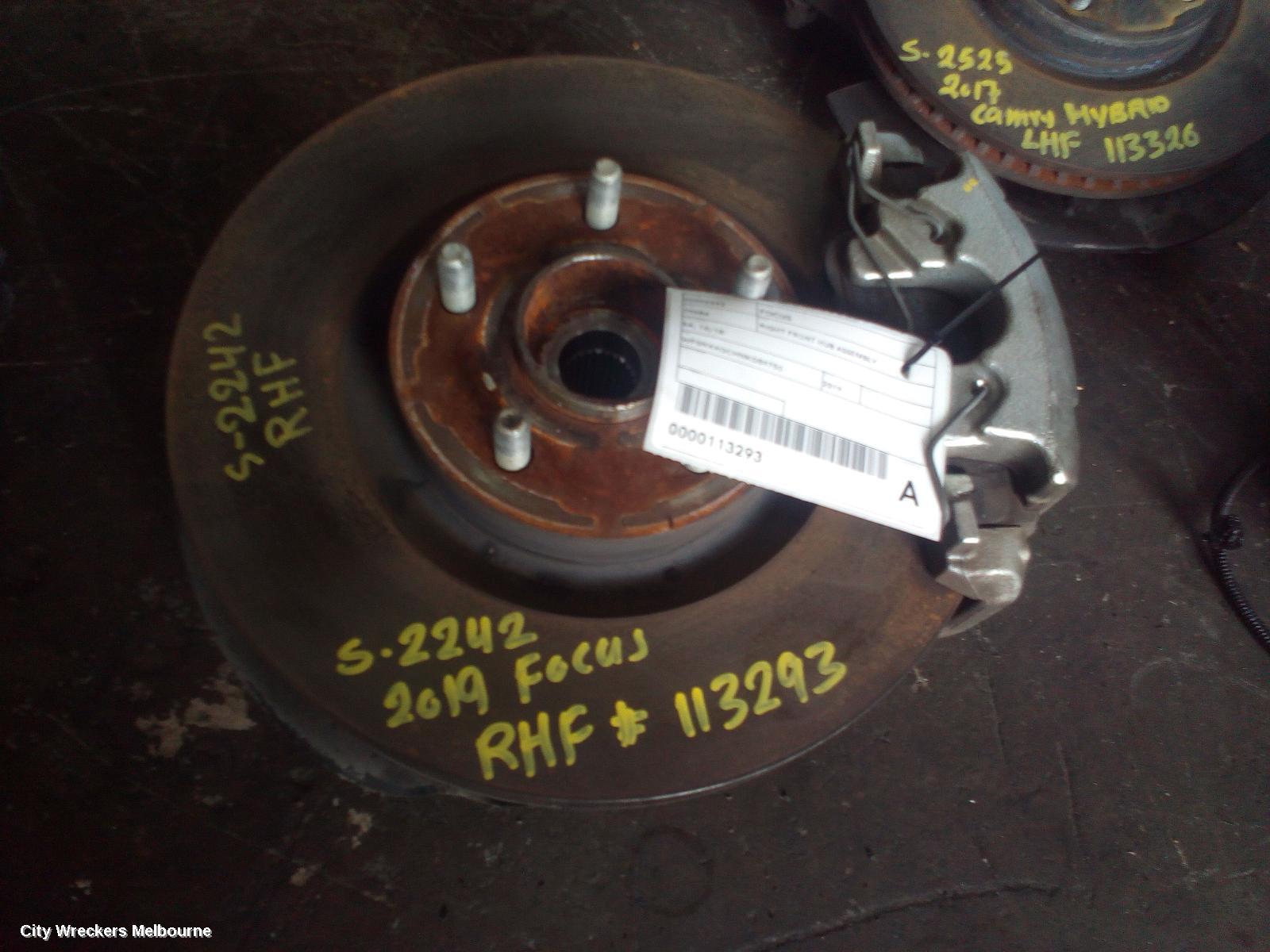 FORD FOCUS RIGHT FRONT HUB ASSEMBLY, SA, 10/2018 ONWARDS