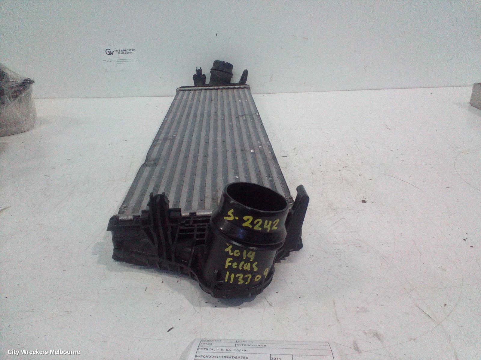 FORD FOCUS INTERCOOLER, PETROL, 1.5, SA, 10/2018 ONWARDS