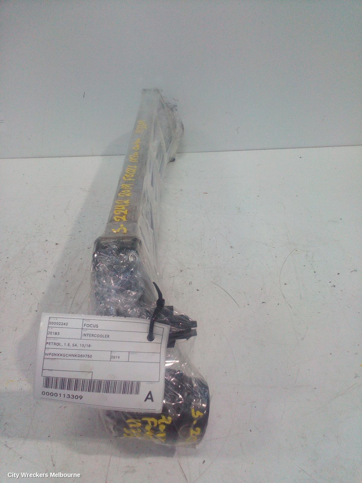FORD FOCUS INTERCOOLER, PETROL, 1.5, SA, 10/2018 ONWARDS