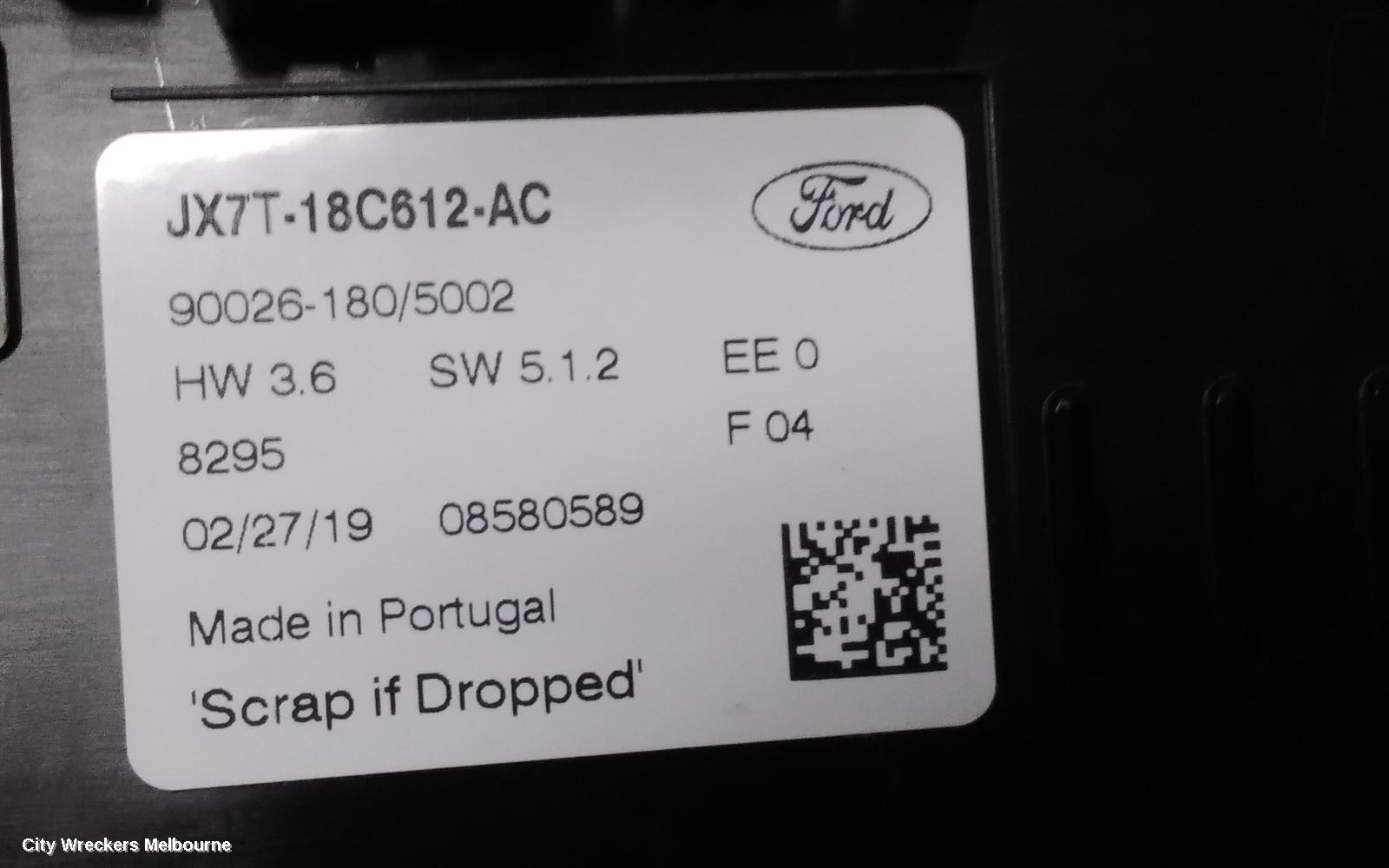 FORD FOCUS HEATER/AC CONTROLS, SA, 10/2018 - 12/2024