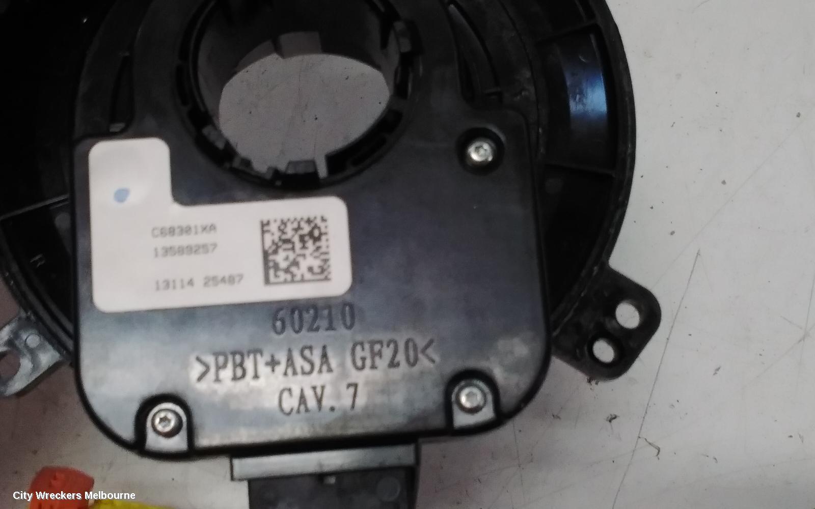 HOLDEN COMMODORE AIRBAG MODULE/SENSOR, CLOCKSPRING, VF, 05/2013 - 12/2017