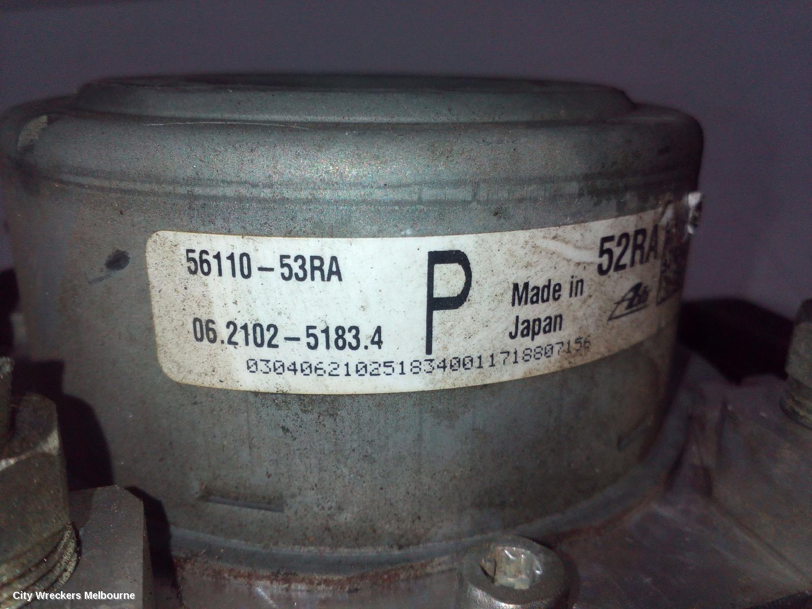 SUZUKI SWIFT ABS PUMP/MODULATOR, P/N 5611053RA, AZ, 04/2017 ONWARDS