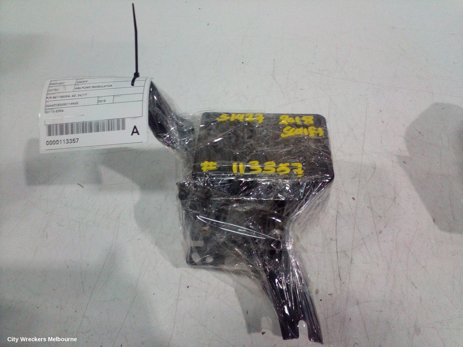 SUZUKI SWIFT ABS PUMP/MODULATOR, P/N 5611053RA, AZ, 04/2017 ONWARDS